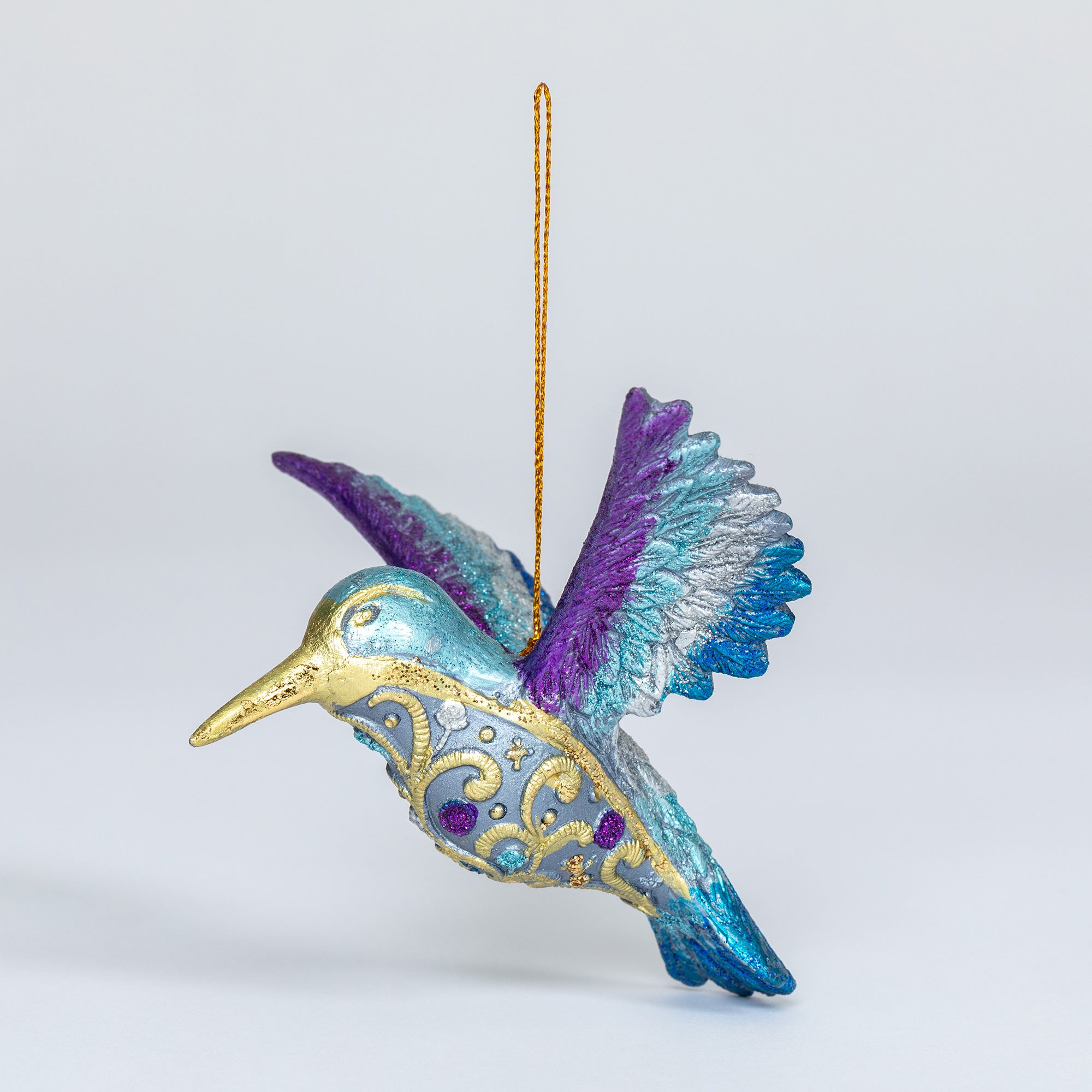 Premium Handmade Hummingbird Ornament - Fair Trade, Vibrant Colors