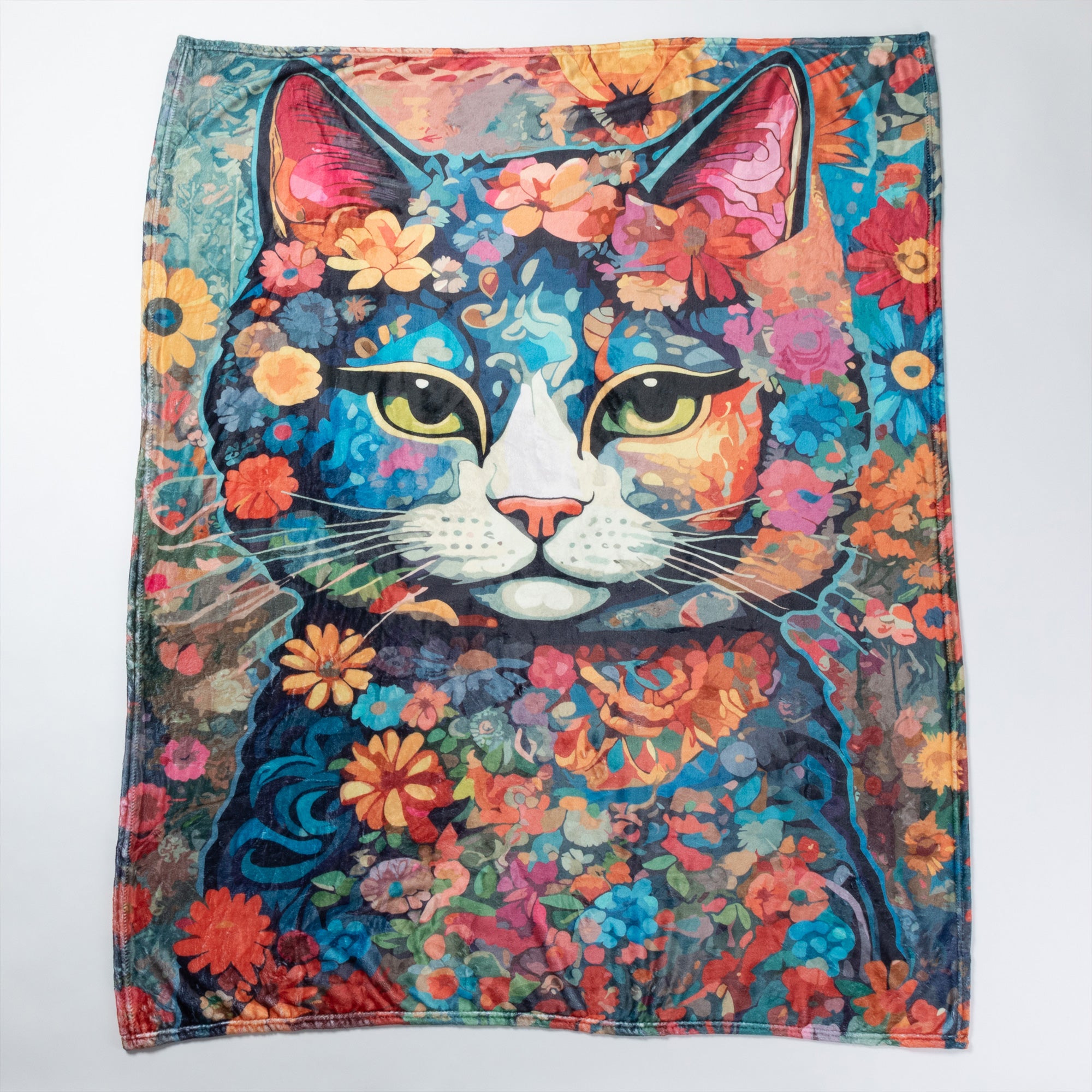 Premium Bohemian Cat Throw Blanket - Ultimate Comfort for Cat Lovers