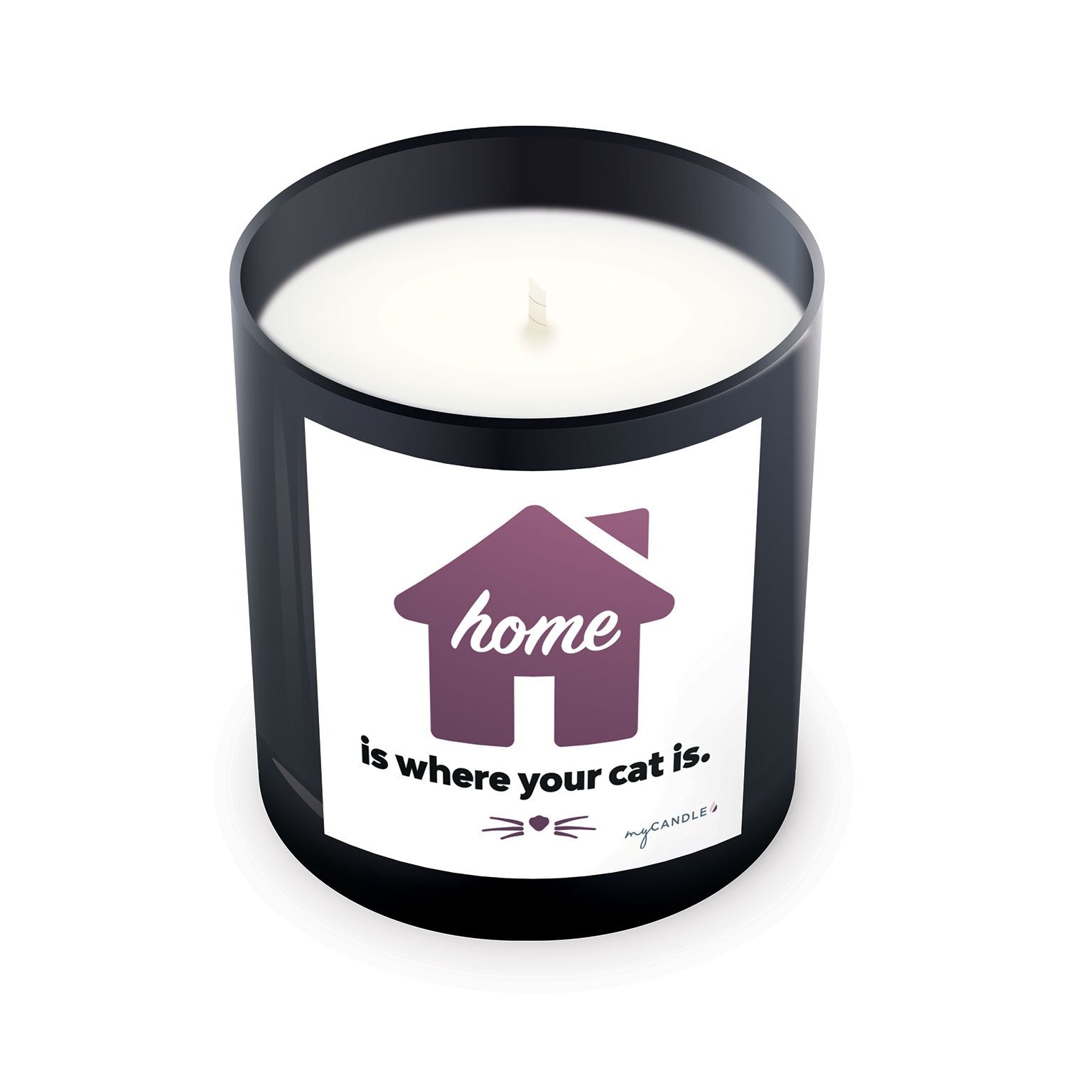 Premium Home Is Where Your Cat Is Candle - Ultimate Pet Lover's Gift