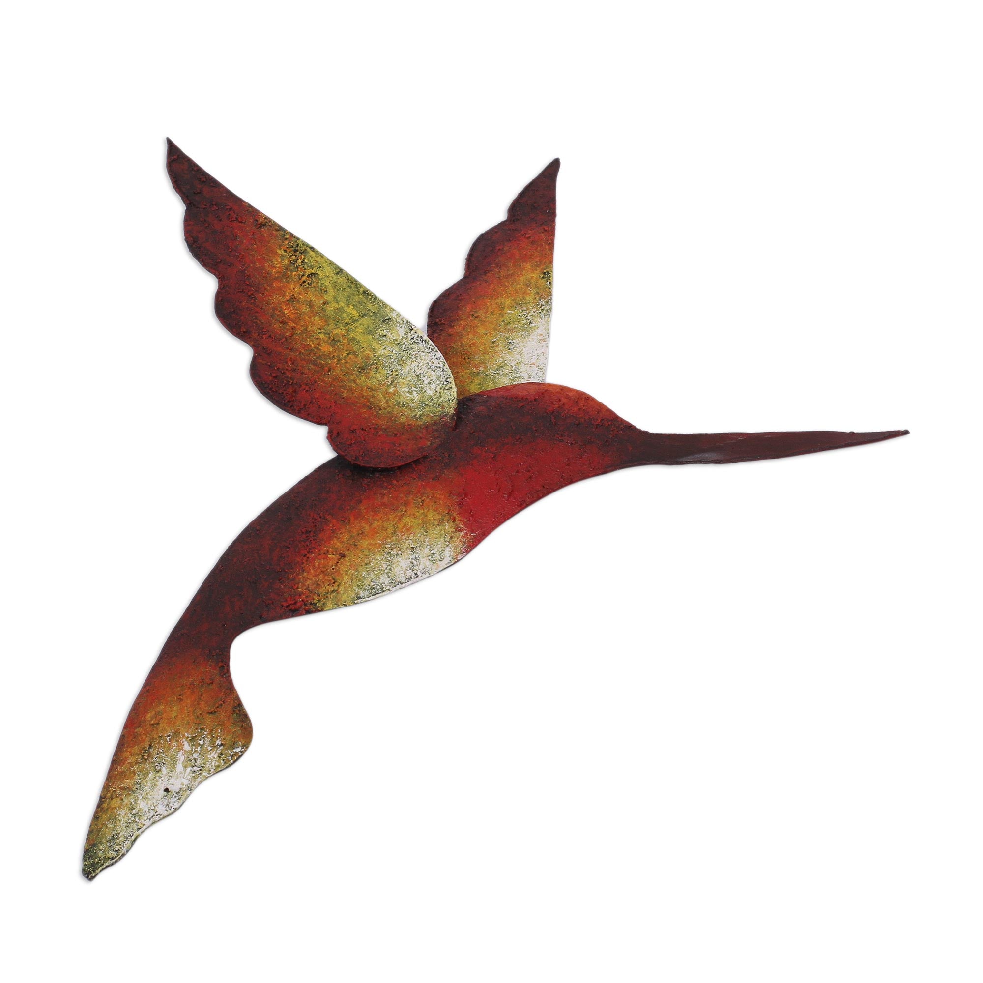 Premium Handcrafted Hummingbird Steel Wall Art – Delightful Design