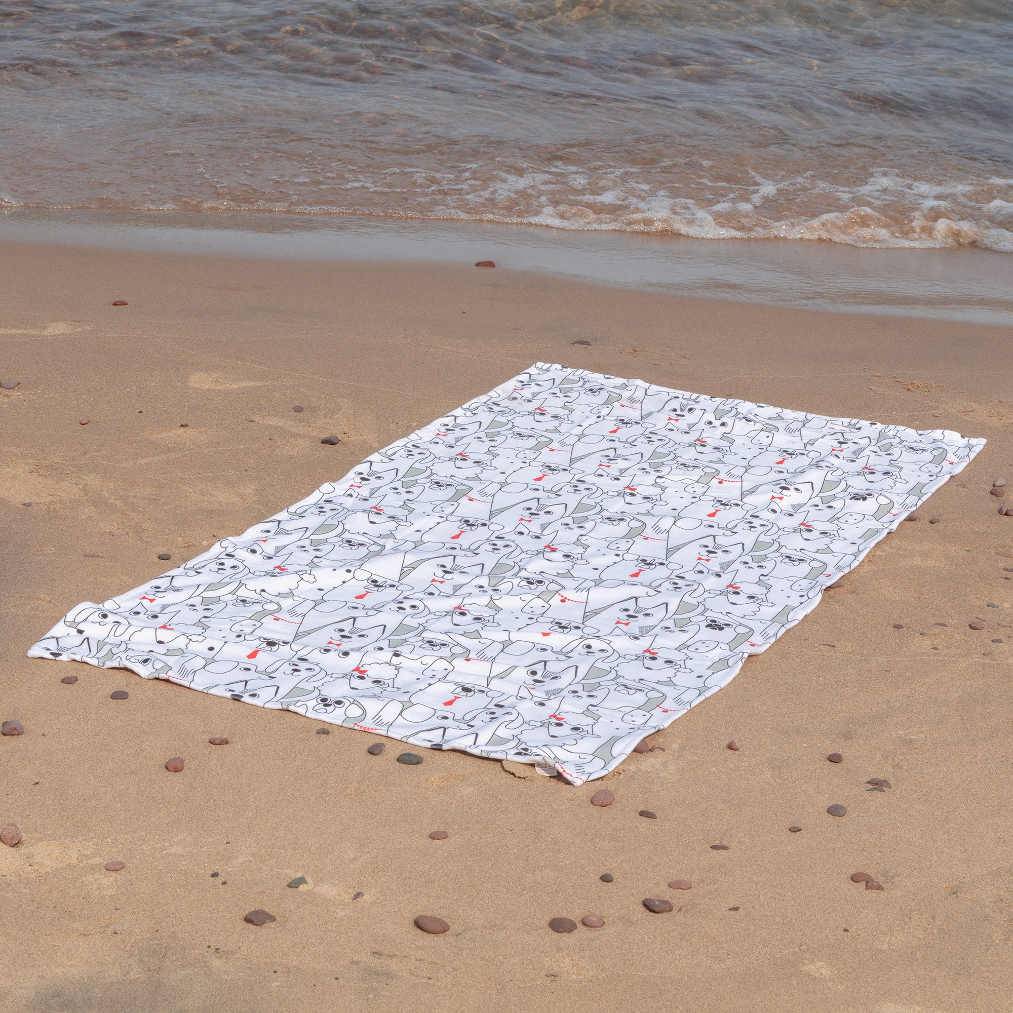 Premium Paw Print Oversized Quick-Dry Towel