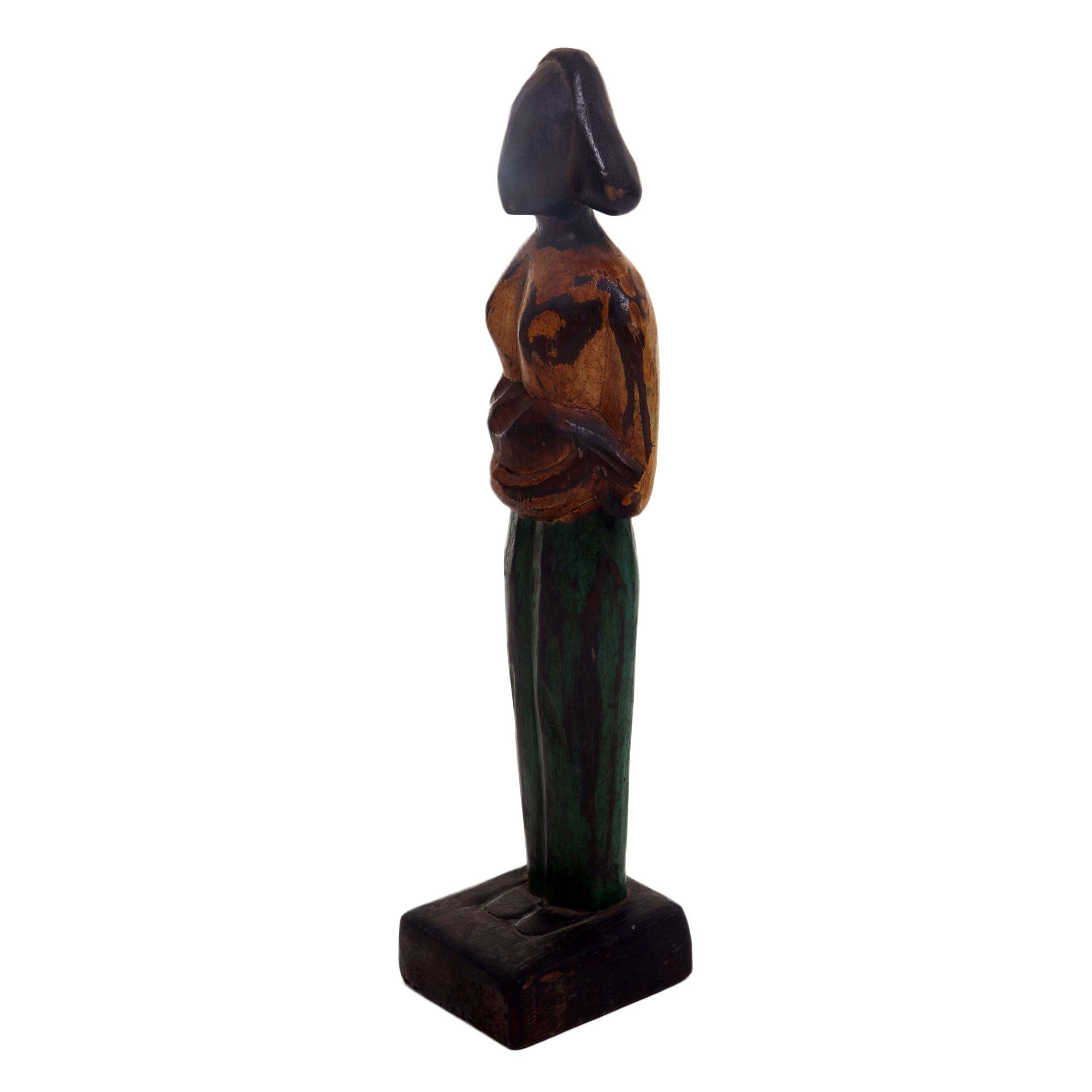 Premium Hand-Carved Mother and Child Sculpture in Albesia Wood