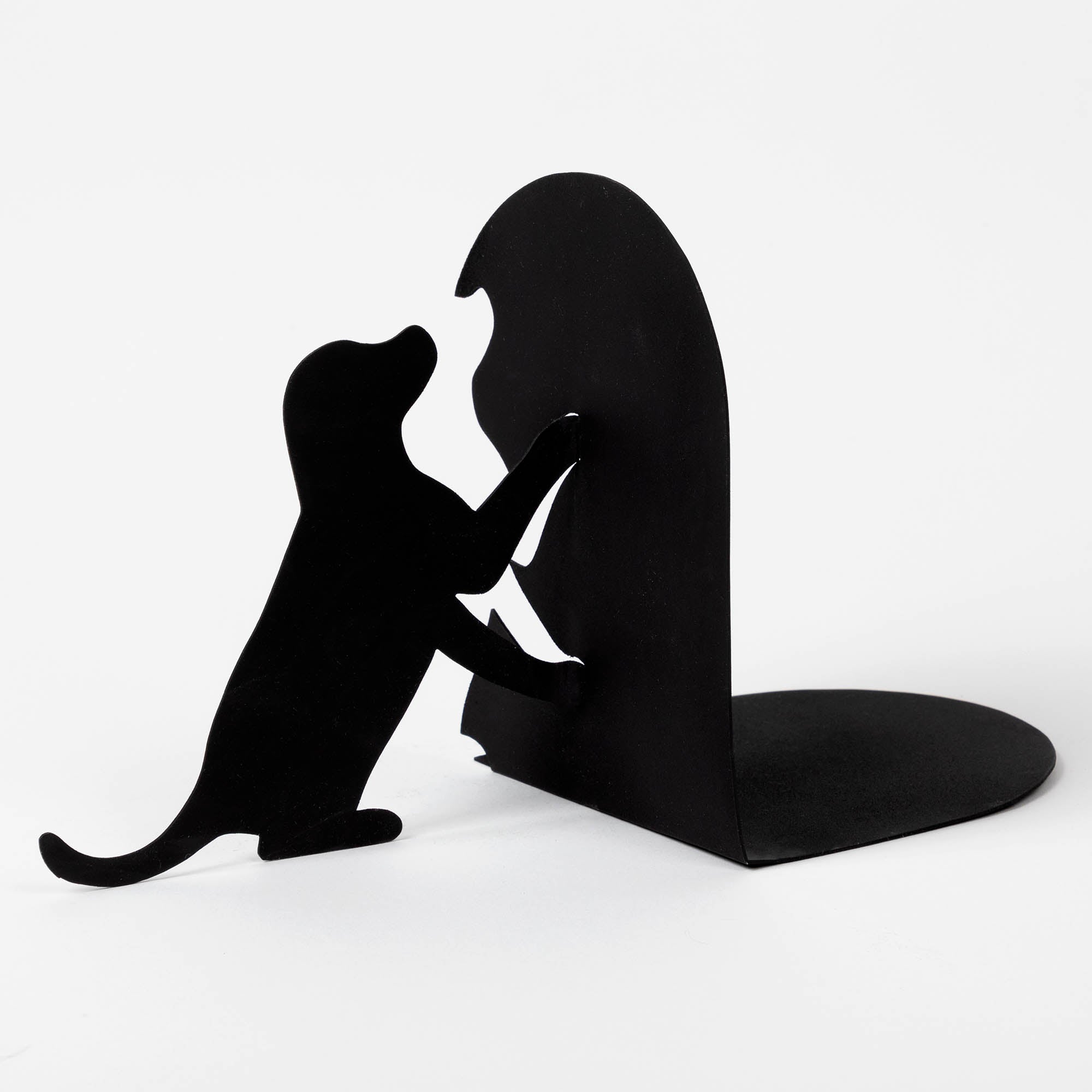 Premium Handcrafted Metal Pet Bookends - Cats & Dogs