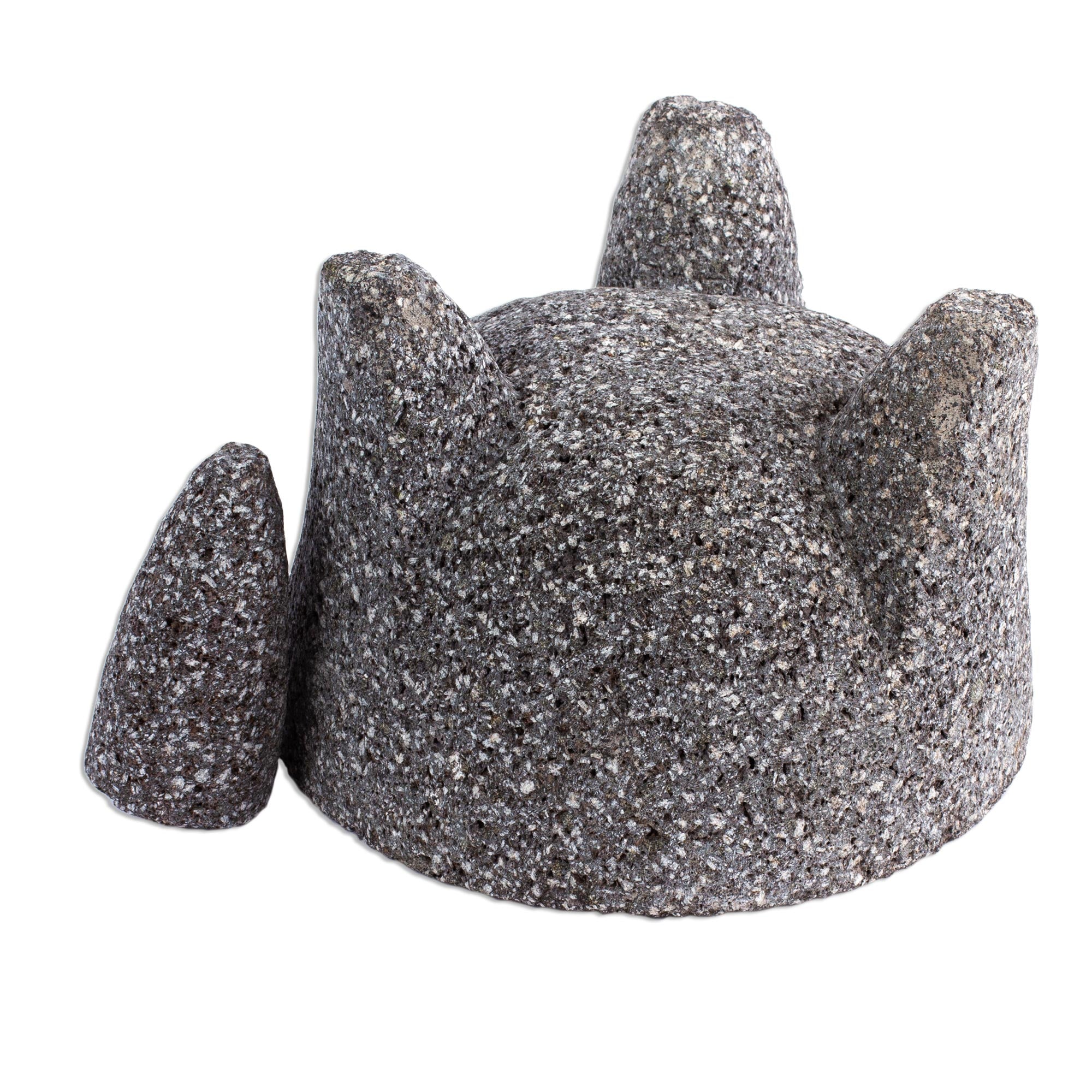 Premium Grand Tradition II Molcajete – Authentic Basalt Mortar & Pestle Set