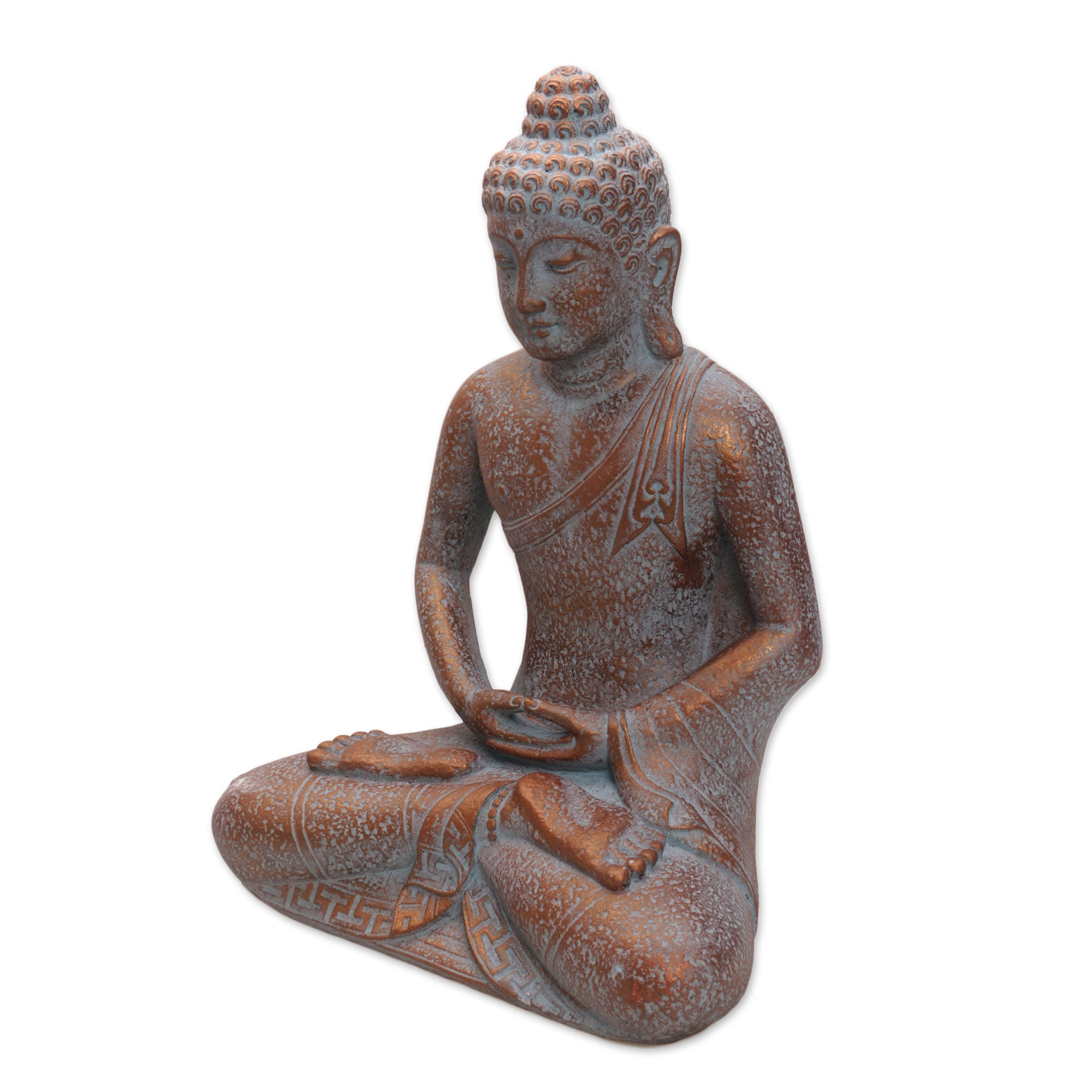 Premium Borobudur Buddha Stone Sculpture - Handcrafted Indonesian Art