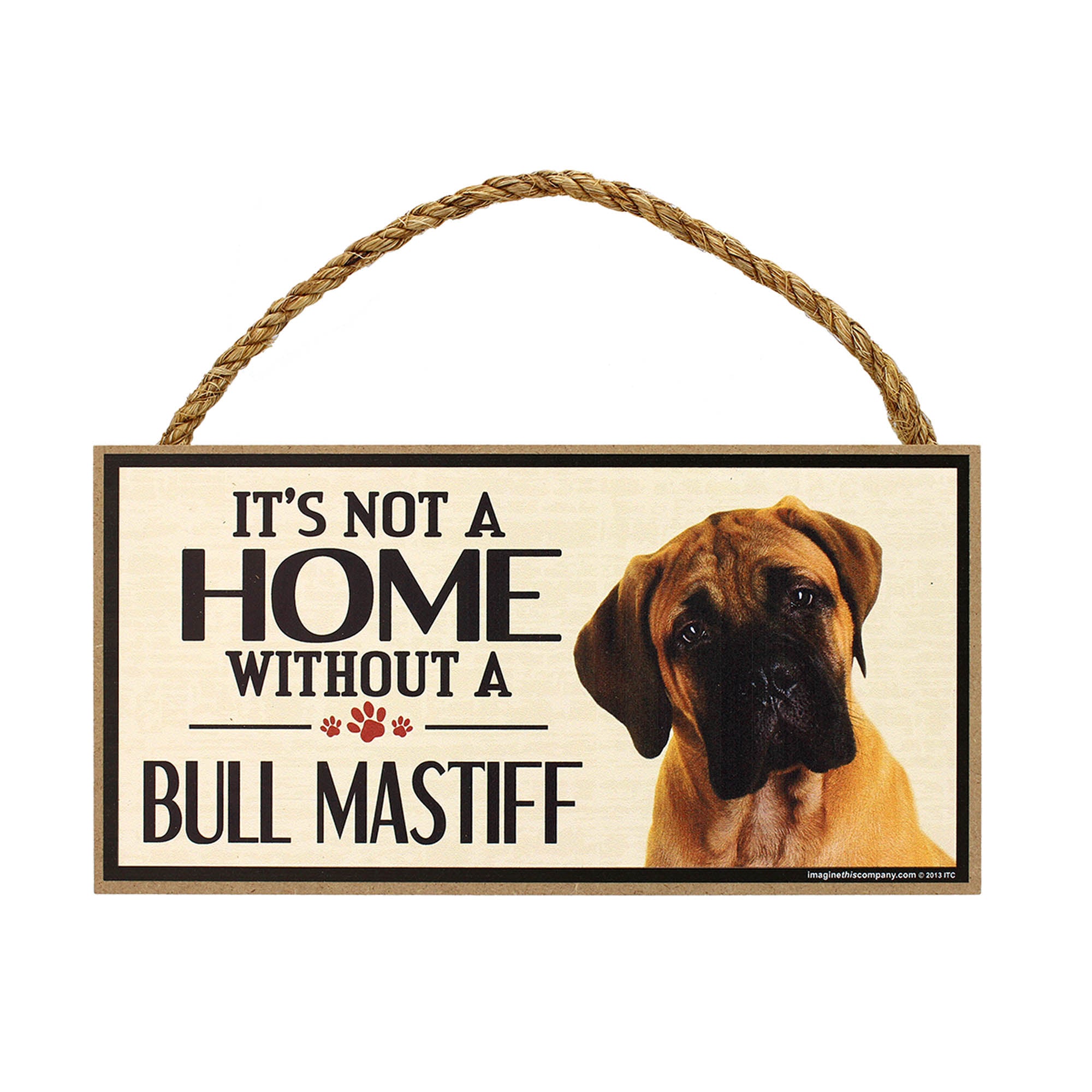Premium Rustic Dog Lover Sign - 'Home is Where the Dog Is'