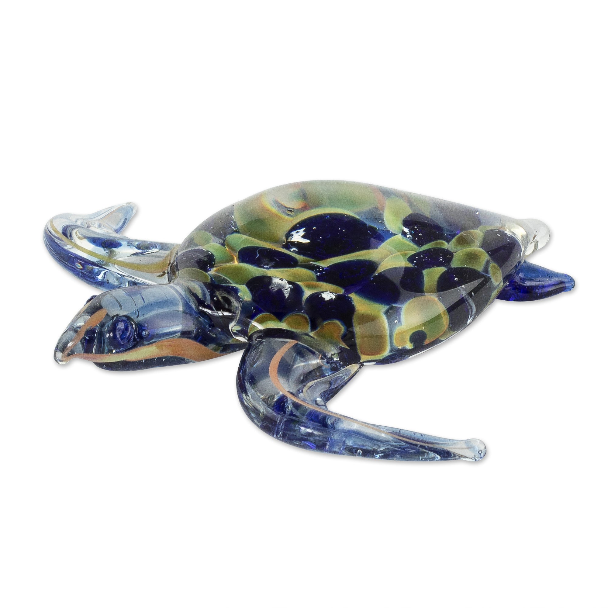 Premium Handmade Loggerhead Turtle Art Glass Figurine