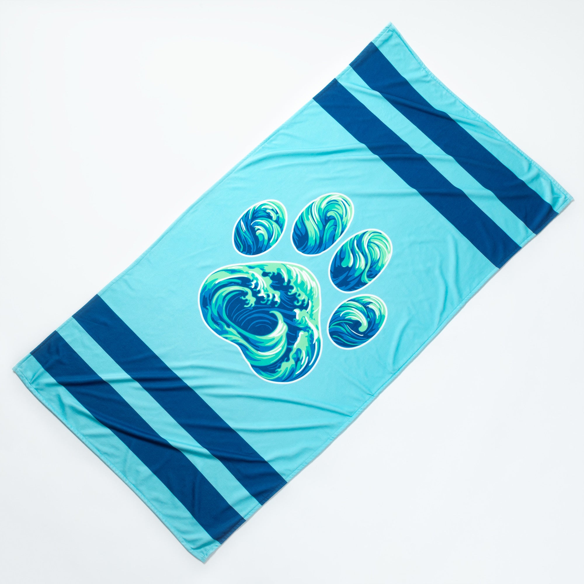 Premium Paw Print Oversized Quick-Dry Towel