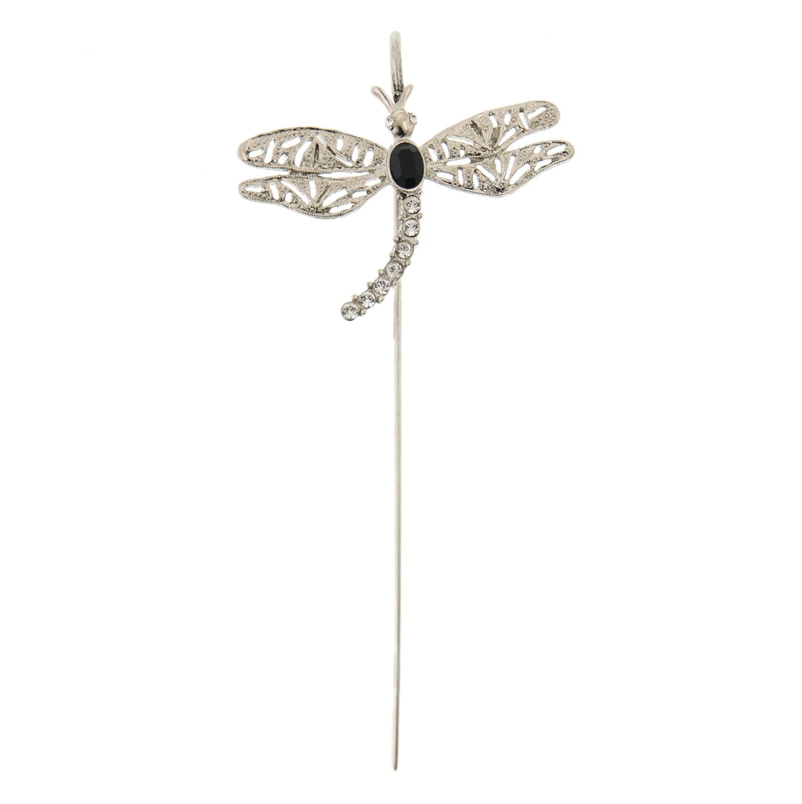 Premium Silver-Tone Crystal Dragonfly Bookmark - Ultimate Reading Companion