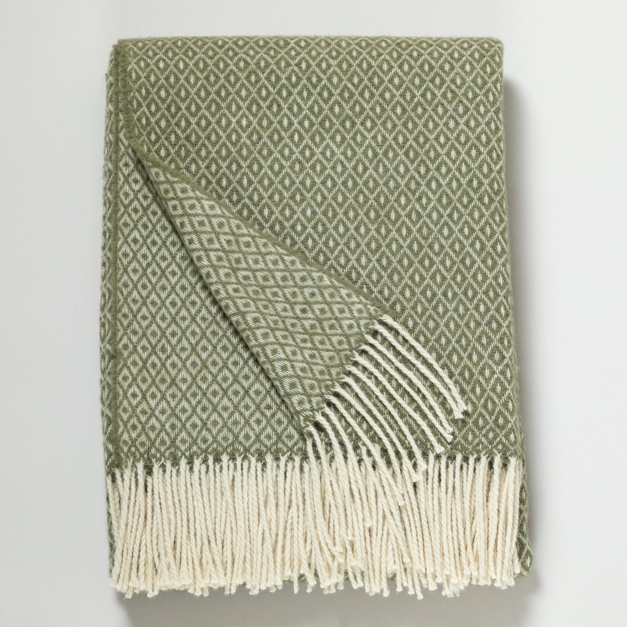Premium Ukrainian 100% Wool Fringed Throw Blanket - Ultimate Warmth & Style