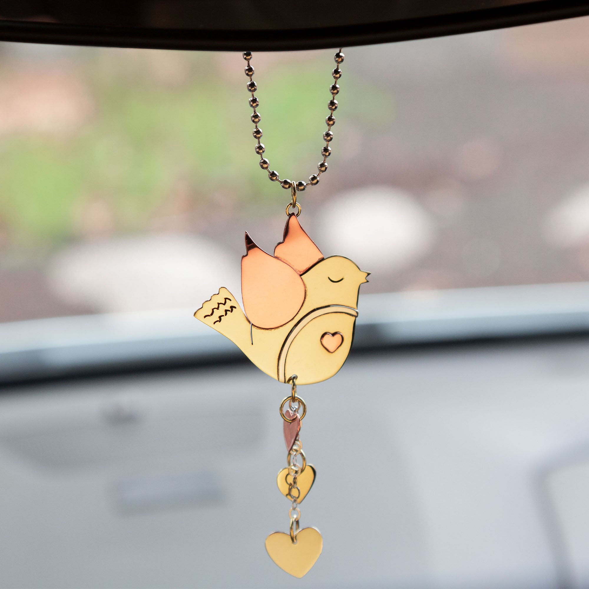 Premium Wildlife Wonder Mixed Metal Car Charm - Handcrafted in Mexico
