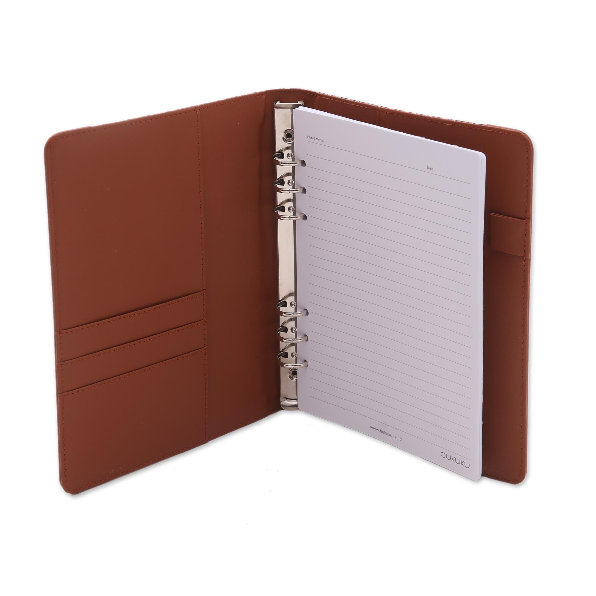 Premium Orderly Garden Faux Leather & Cotton Planner - Diamond & Circle Motif