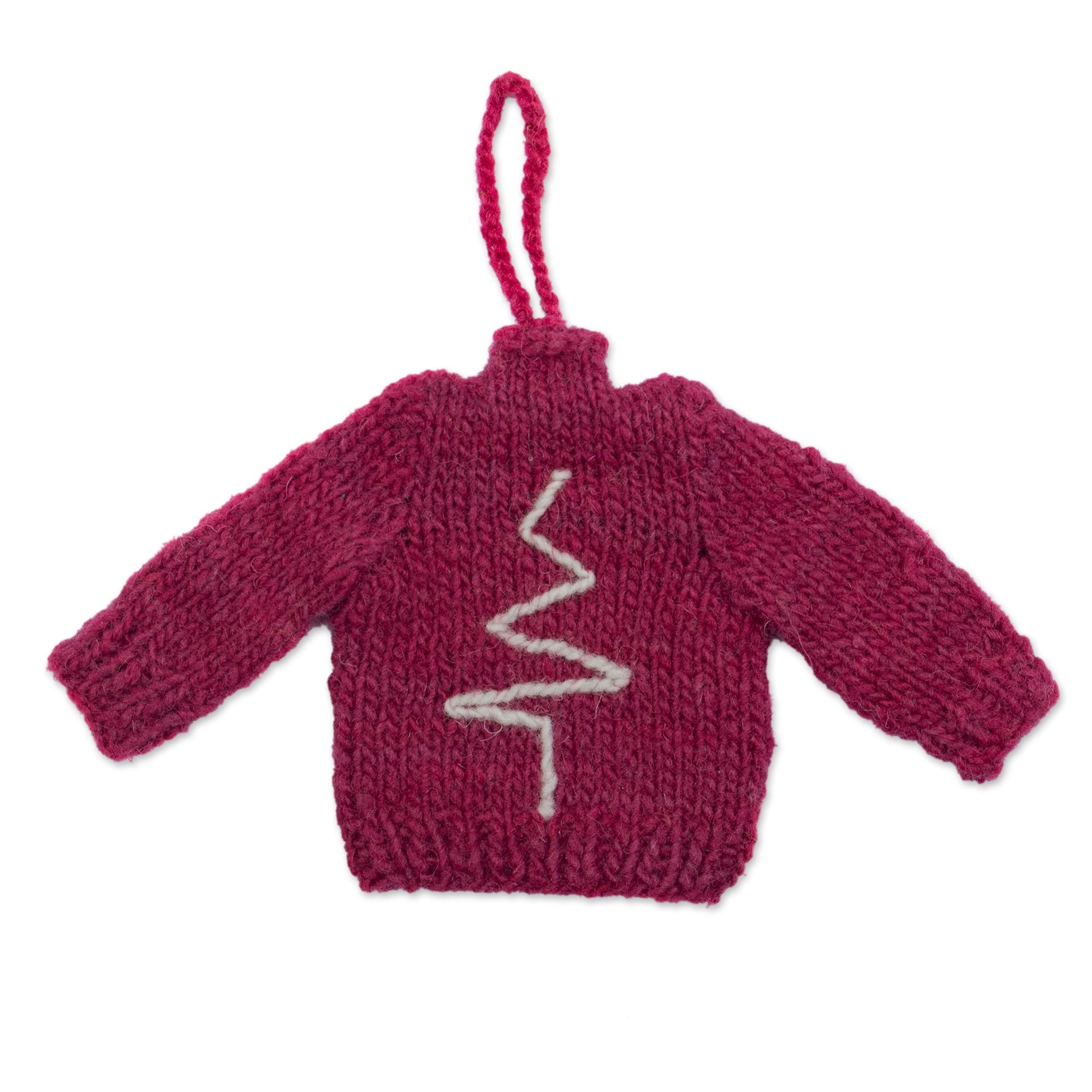 Premium Winter Warmers: Handcrafted Wool Ornaments from Peru (Set of 6)