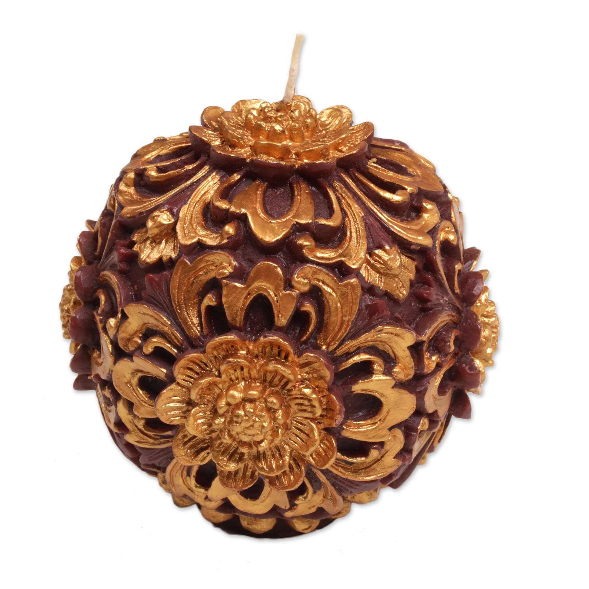 Premium Floral Lantern Candle - Handcrafted Beeswax Blend