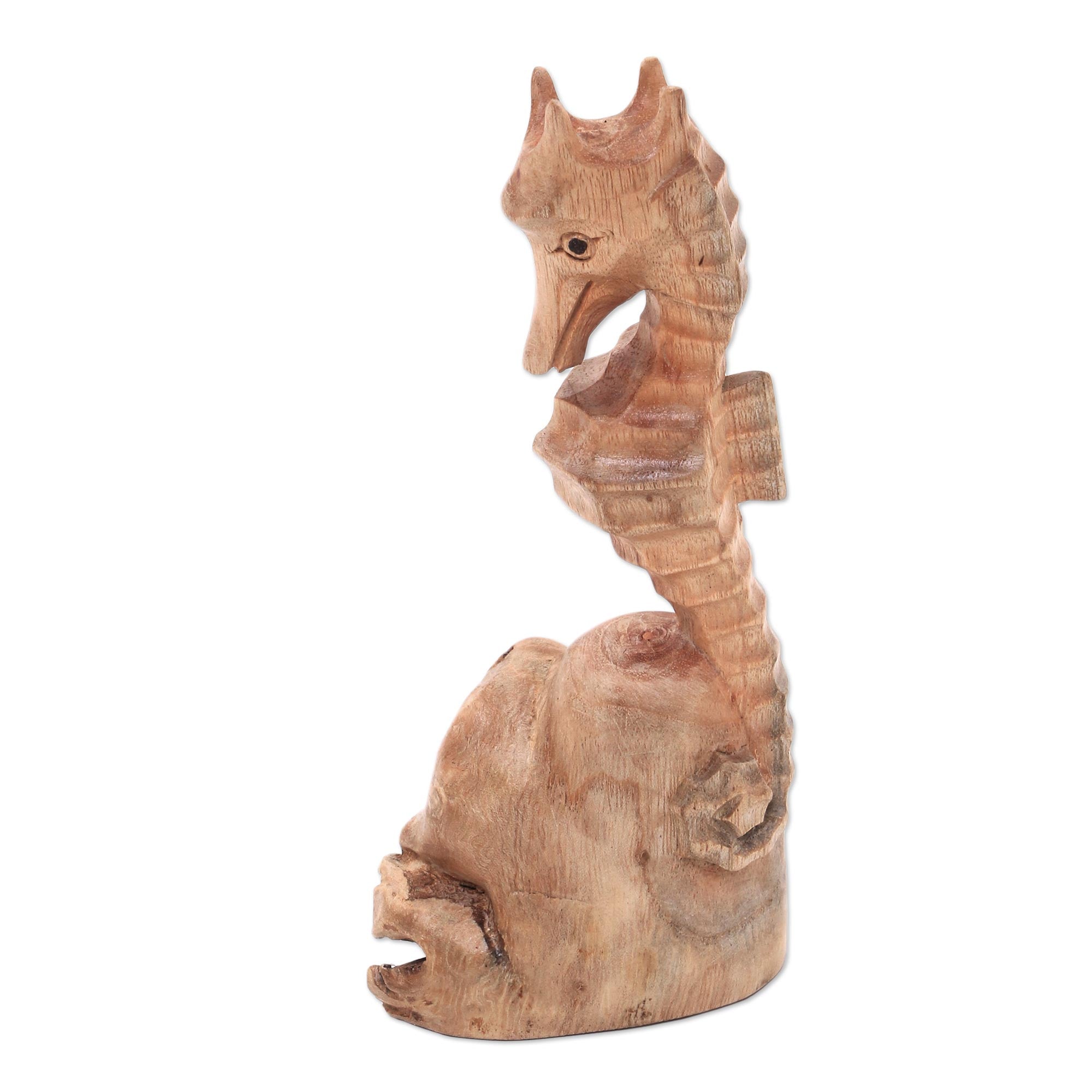 Premium Hand-Carved Seahorse Figurine – Artisan Crafted in Bali