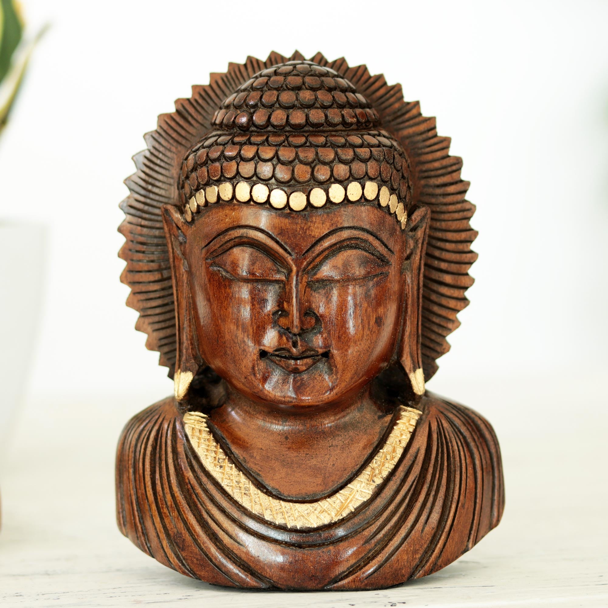 Premium Hand-Carved Indian Buddha Sculpture – Eco-Friendly & Antique Finish