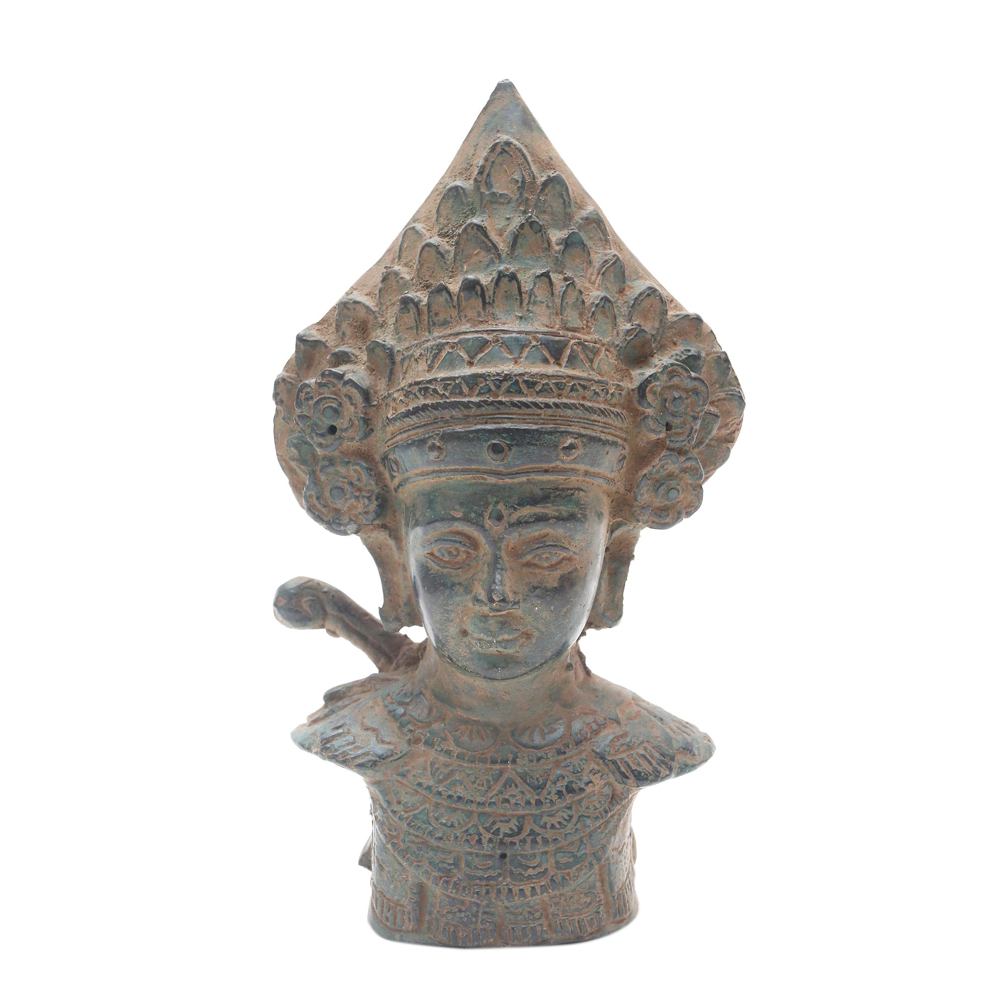 Premium Antiqued Bronze Sculpture: Traditional Janger Dancer from Bali