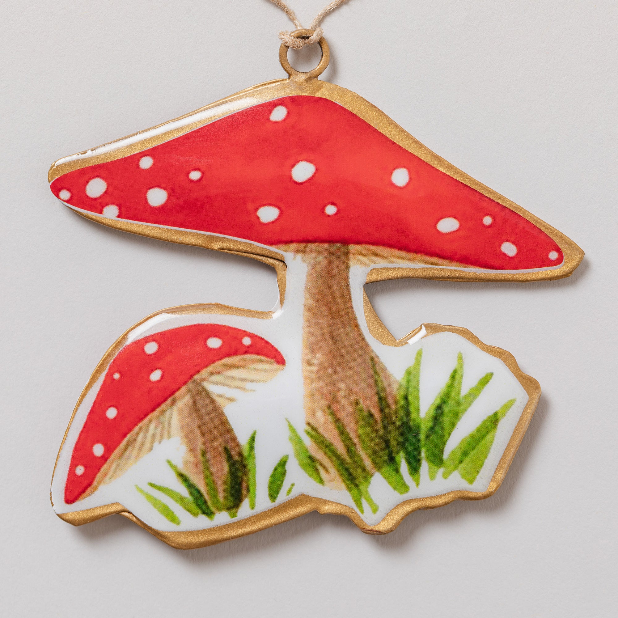 Premium Mushroom Metal Ornament - Ultimate Holiday Charm
