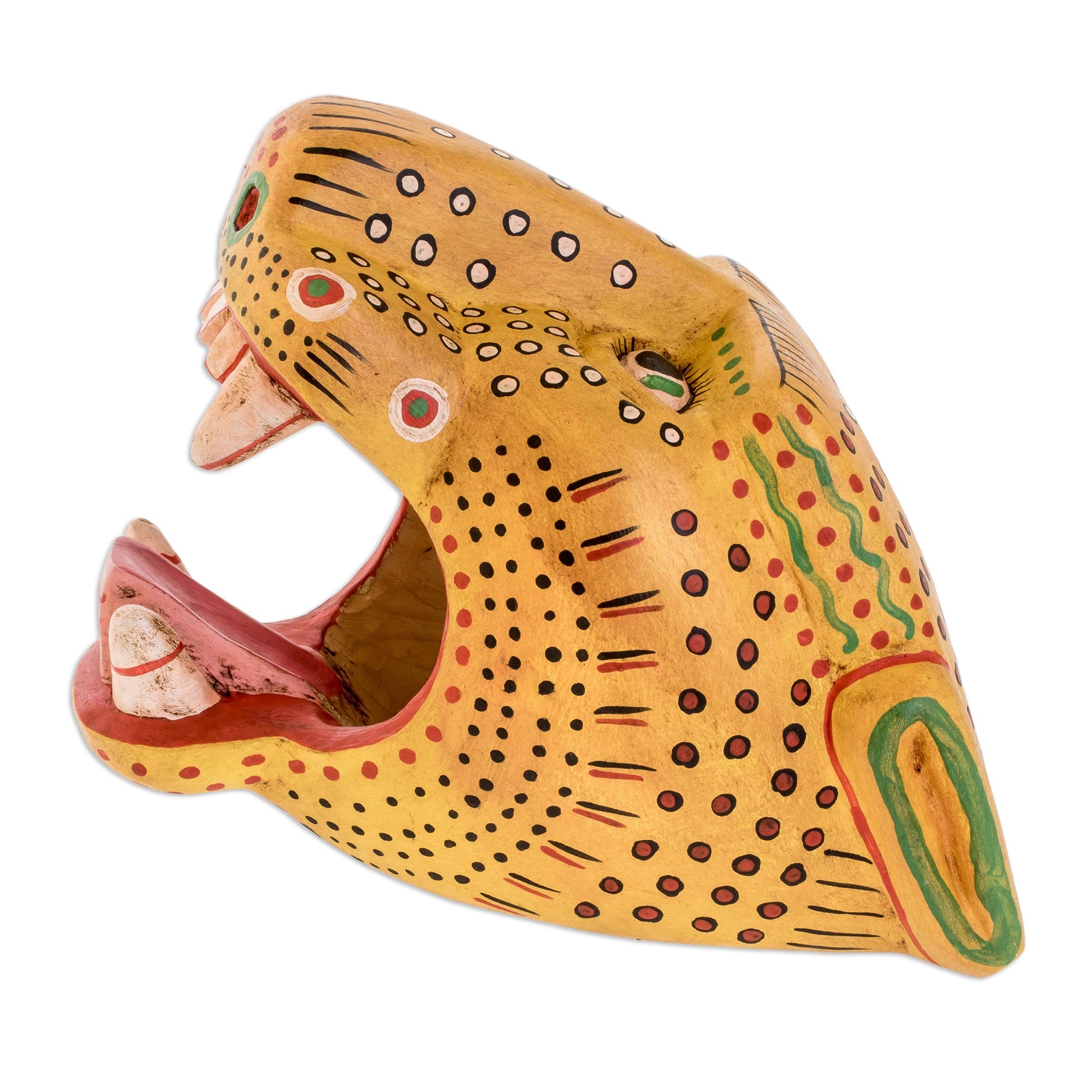Premium Handcrafted Maya Jaguar Pinewood Sculpture