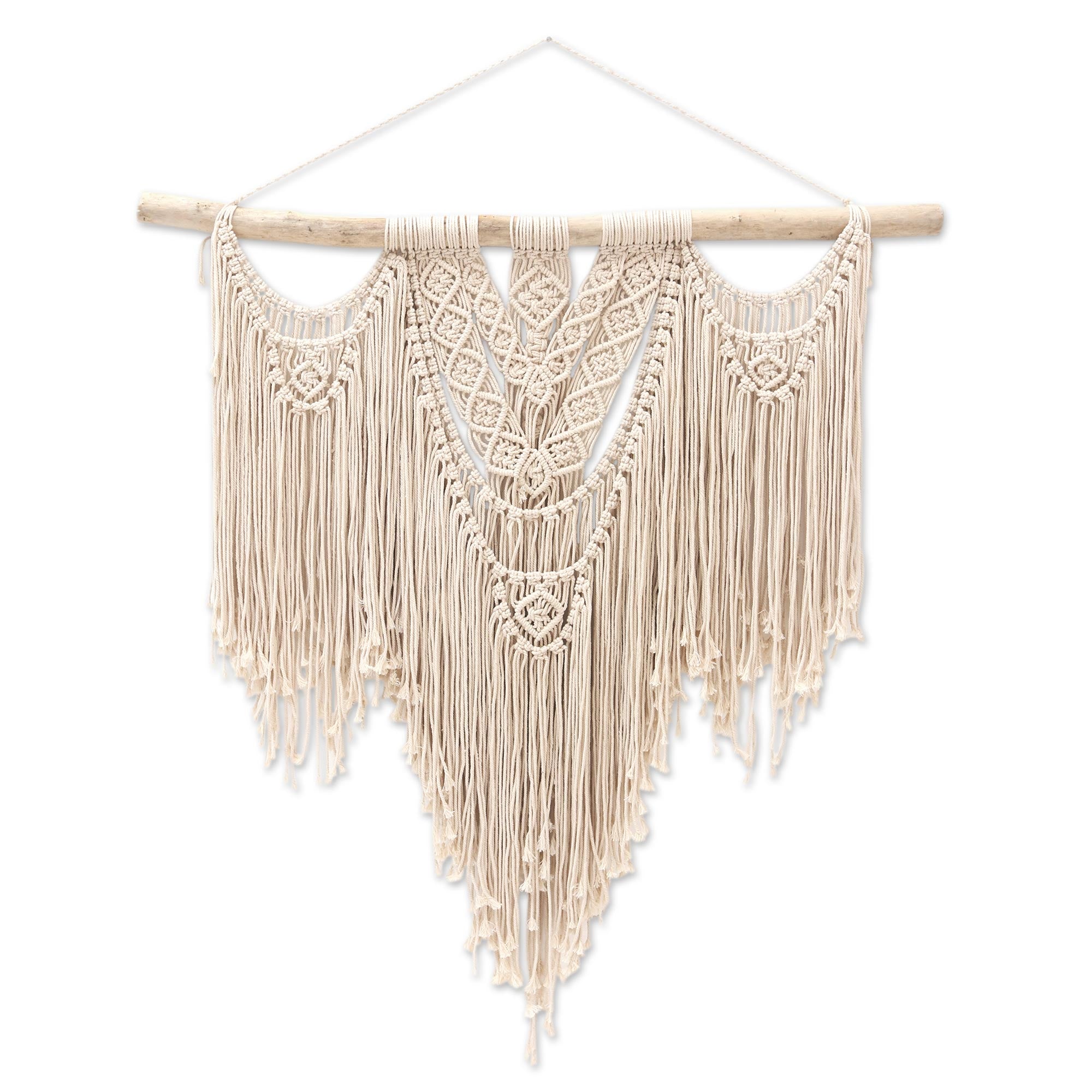 Premium Macrame Cotton Wall Art from Bali - Handcrafted Dream Design