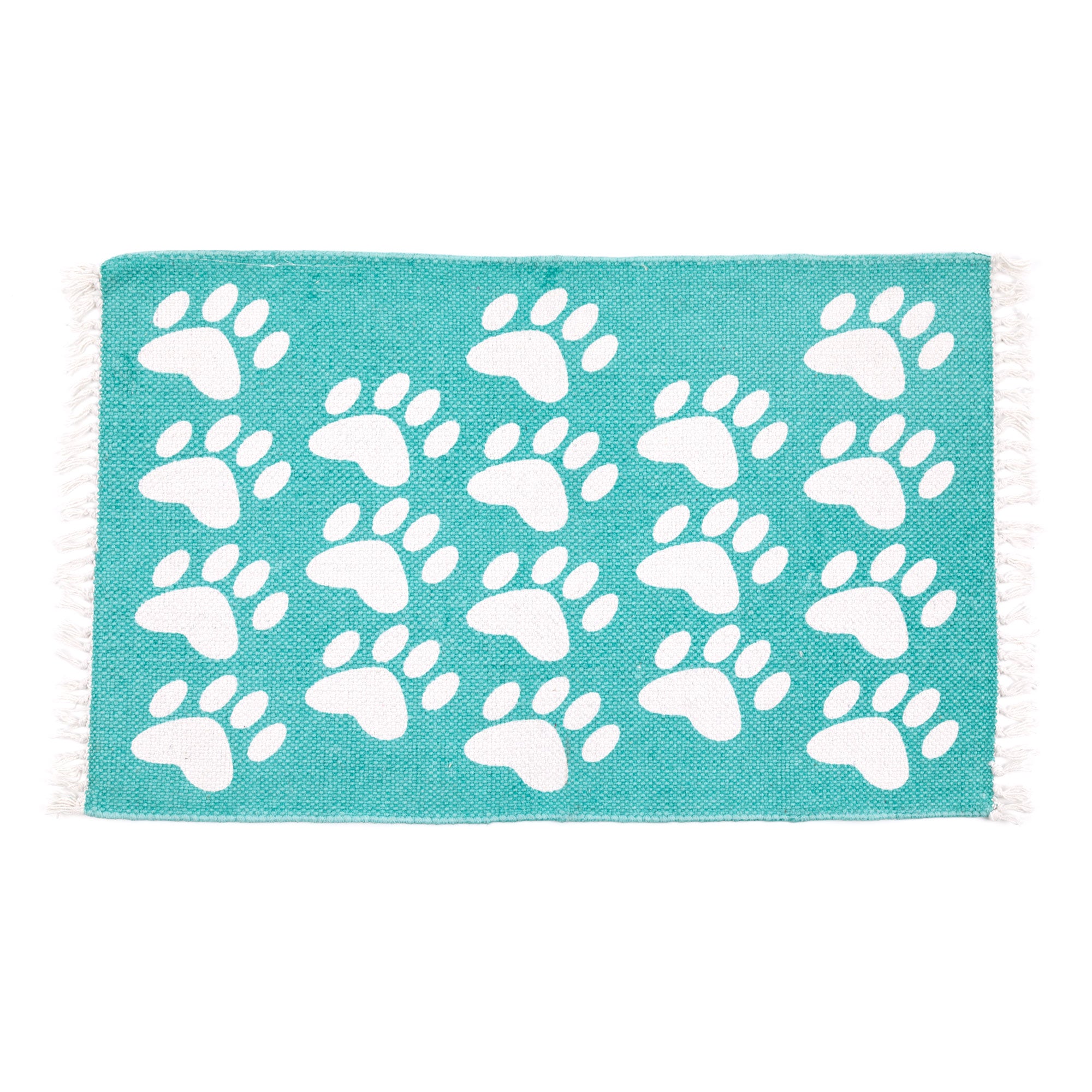 Premium Paw Print Cotton Rug - Ultimate Home Comfort