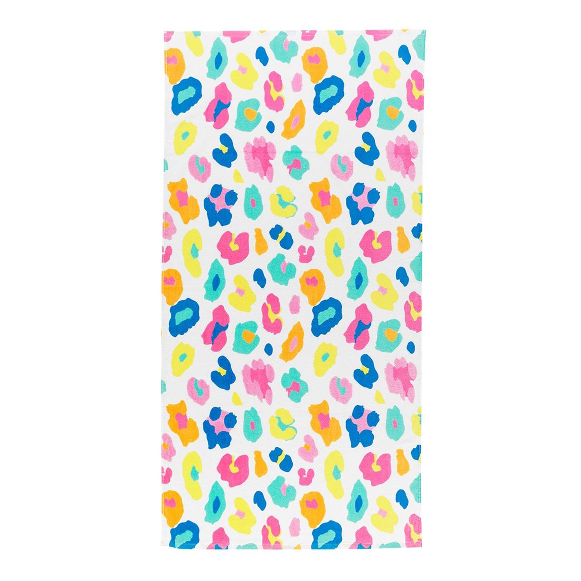 Premium Rainbow Leopard Print Beach Towel - Ultimate Comfort