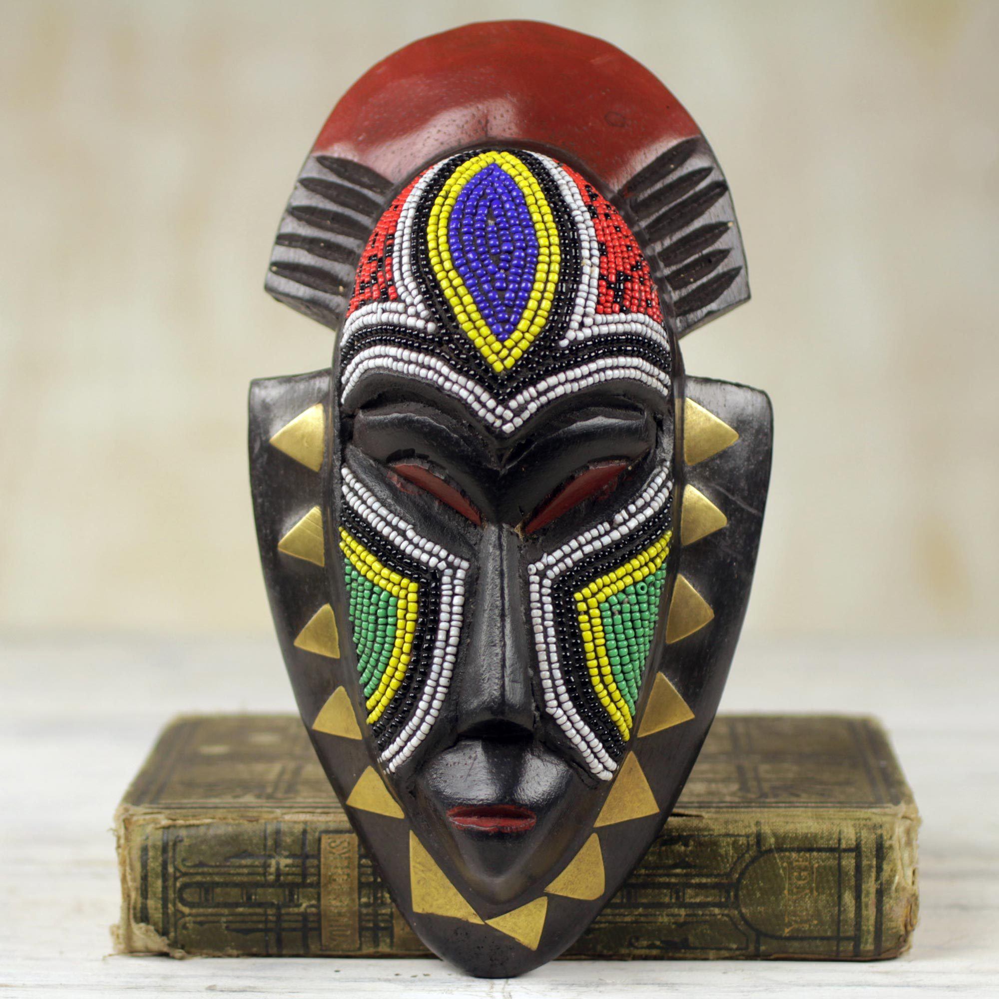 Premium Handcrafted Jama Ghanaian Wall Mask - Ultimate Home Decor