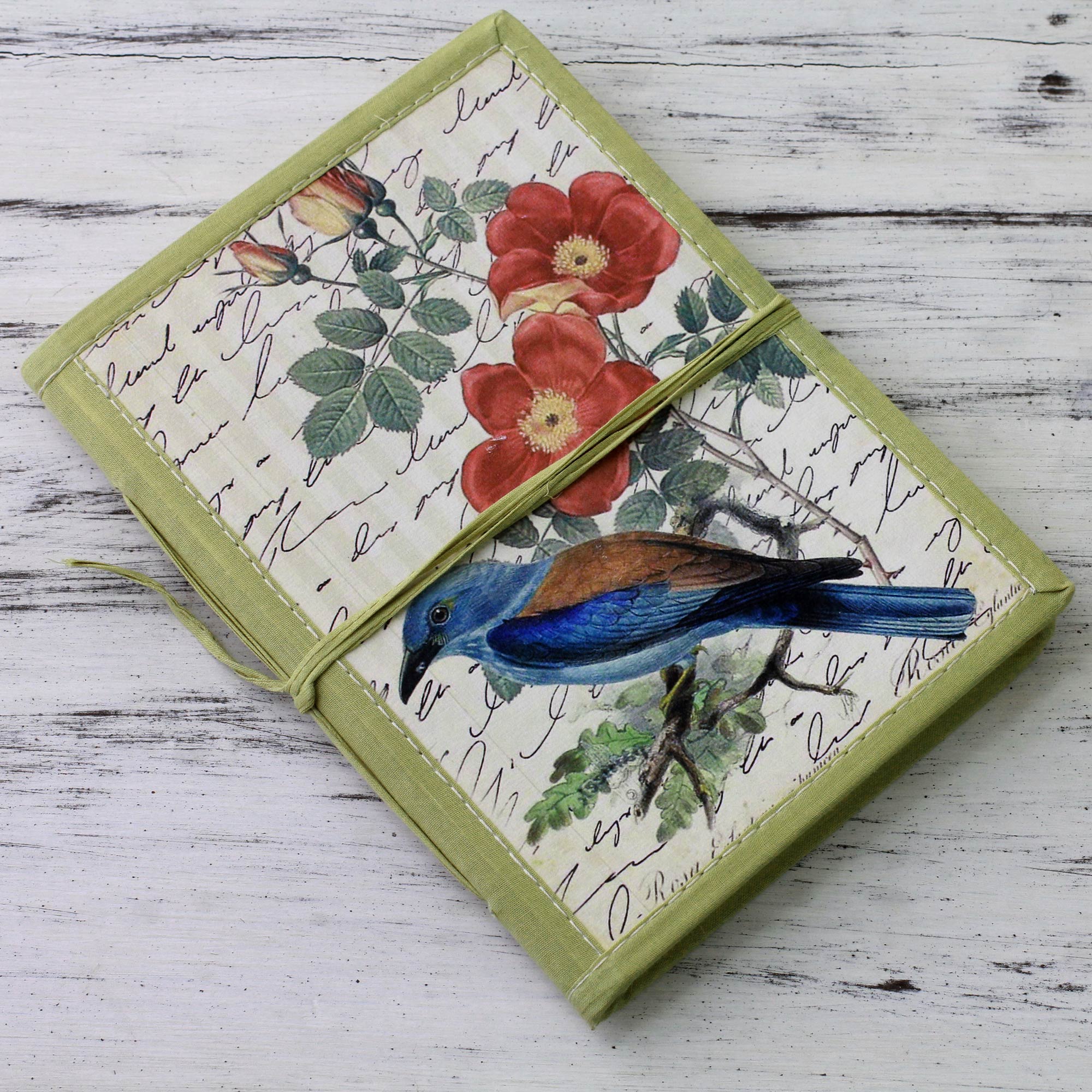 Premium Kingfisher Memoirs Handmade Paper Journal - 48 Pages of Artistic Inspiration