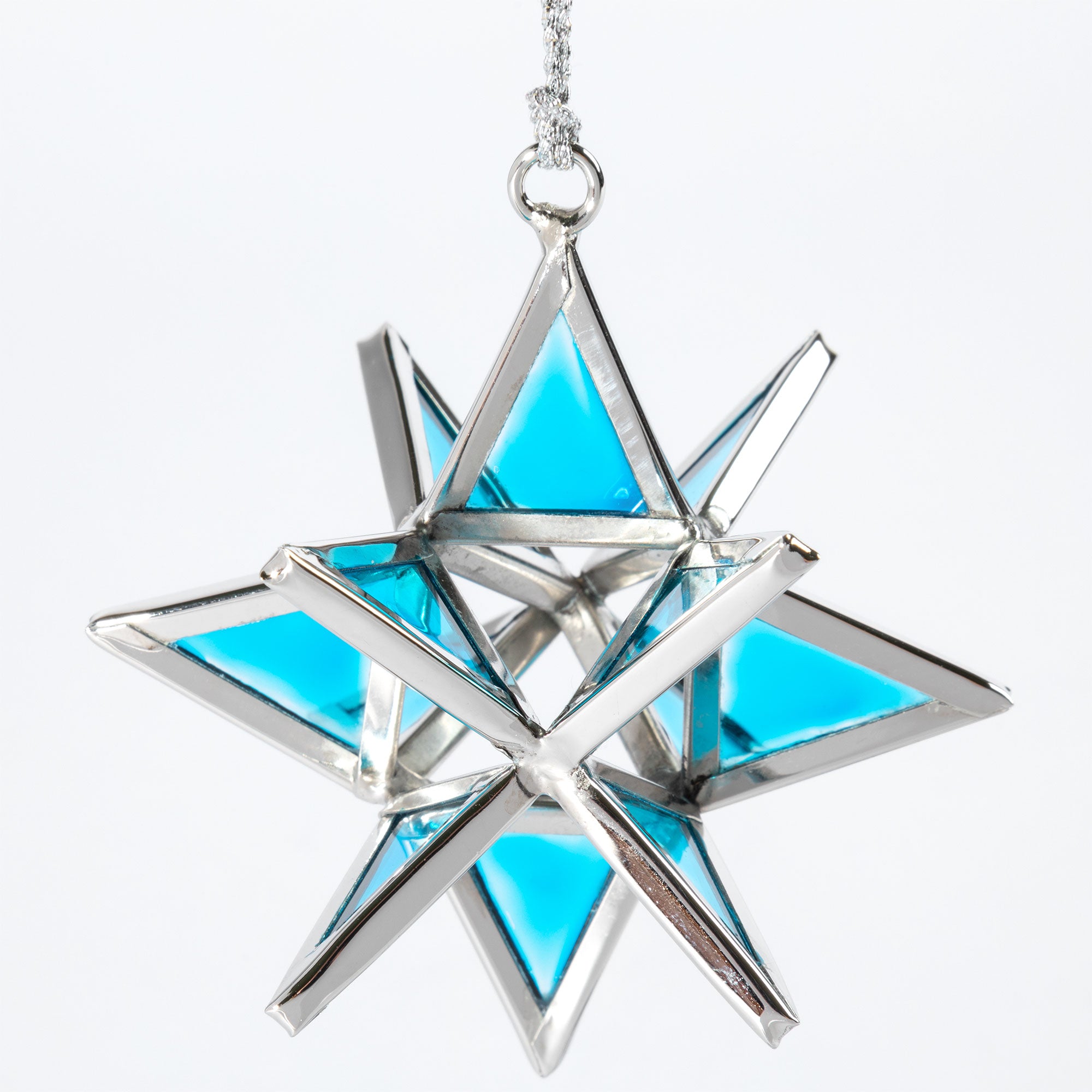 Premium Handcrafted Moravian Star Ornament | Fair Trade Stained Glass Decor