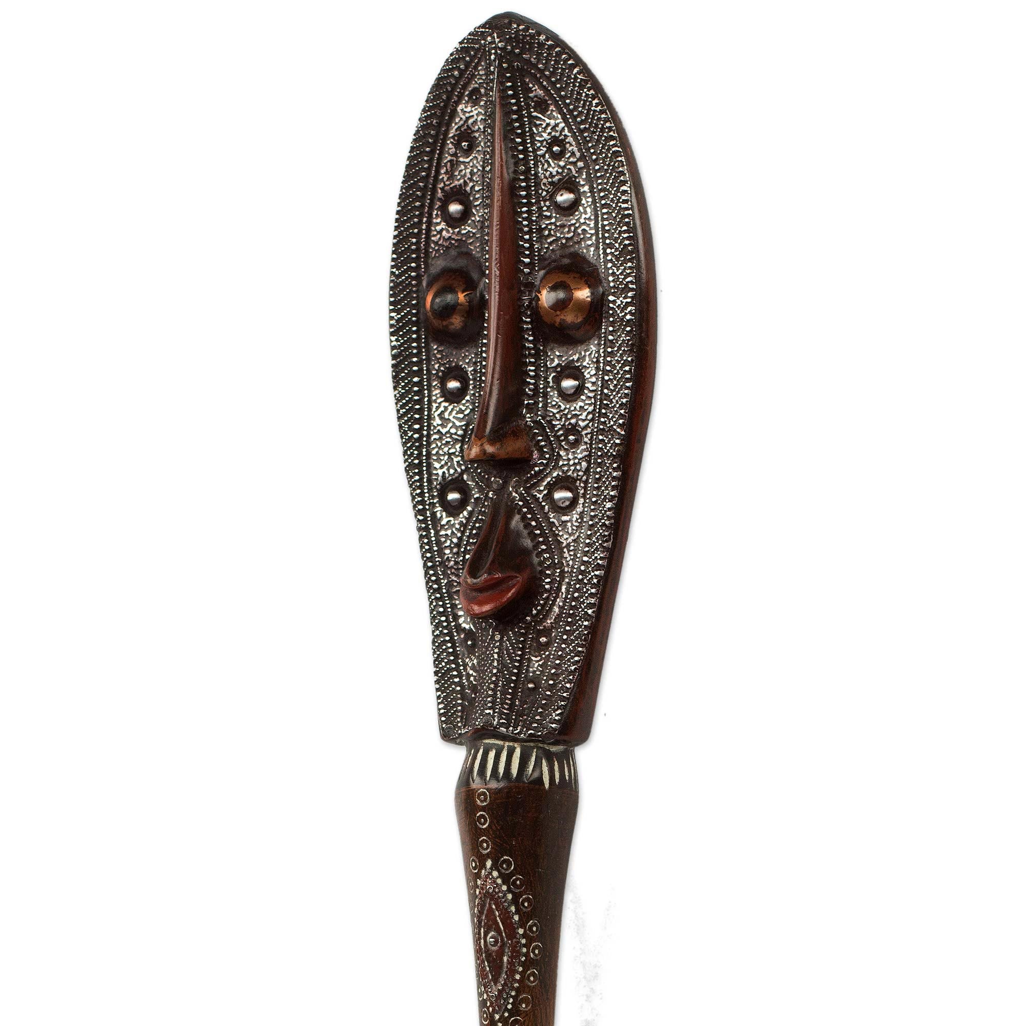 Premium Handcrafted Banku Ta III Wall Mask - African Artisan Design