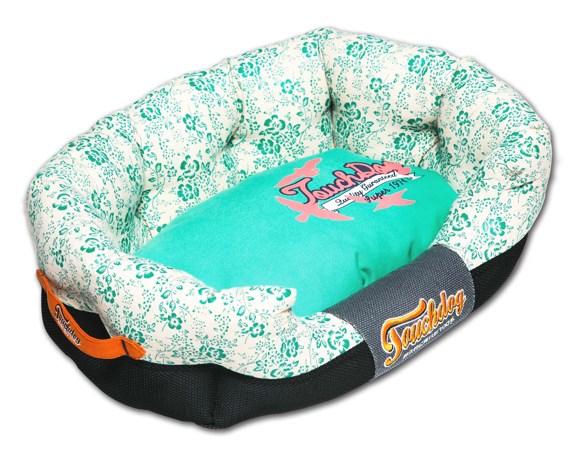 Touchdog® Floral-Galore Premium Designer Dog Bed