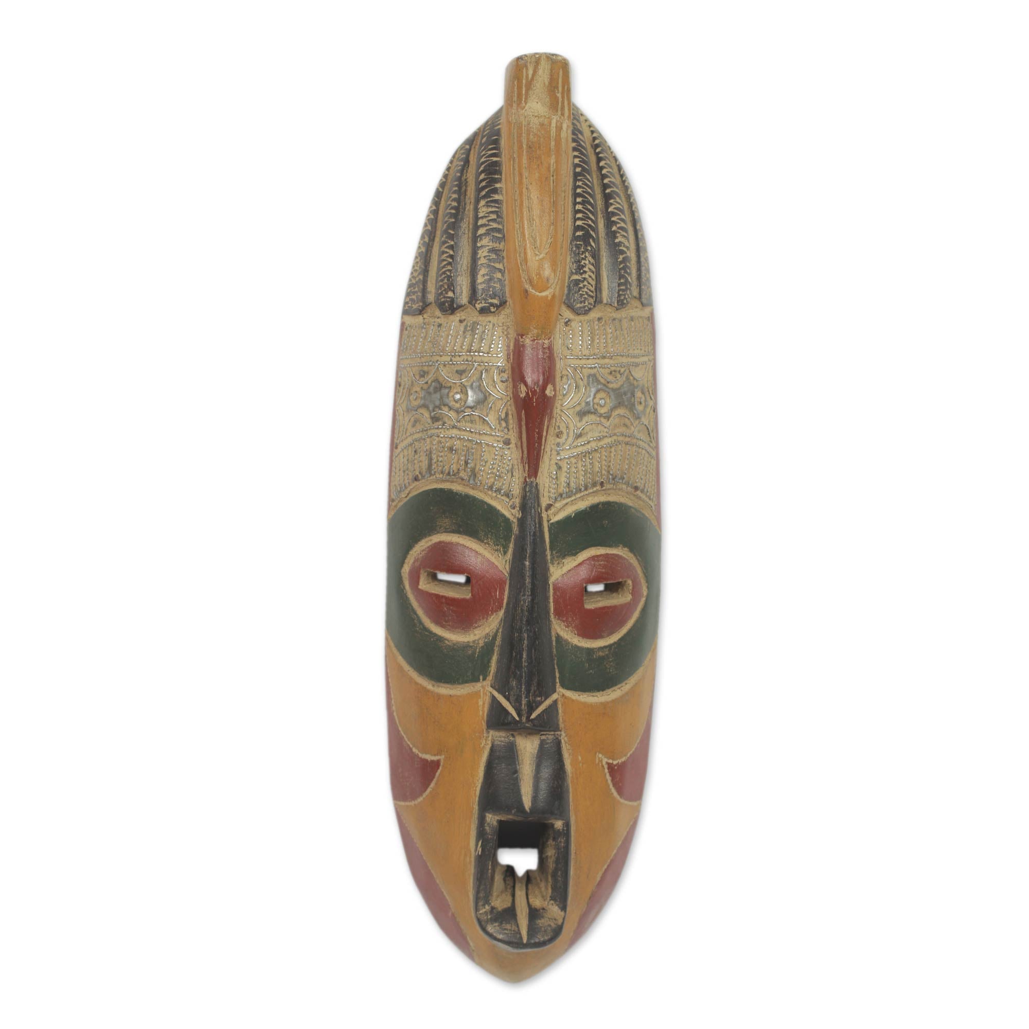 Premium Kasa Anoma Talking Bird African Wall Mask