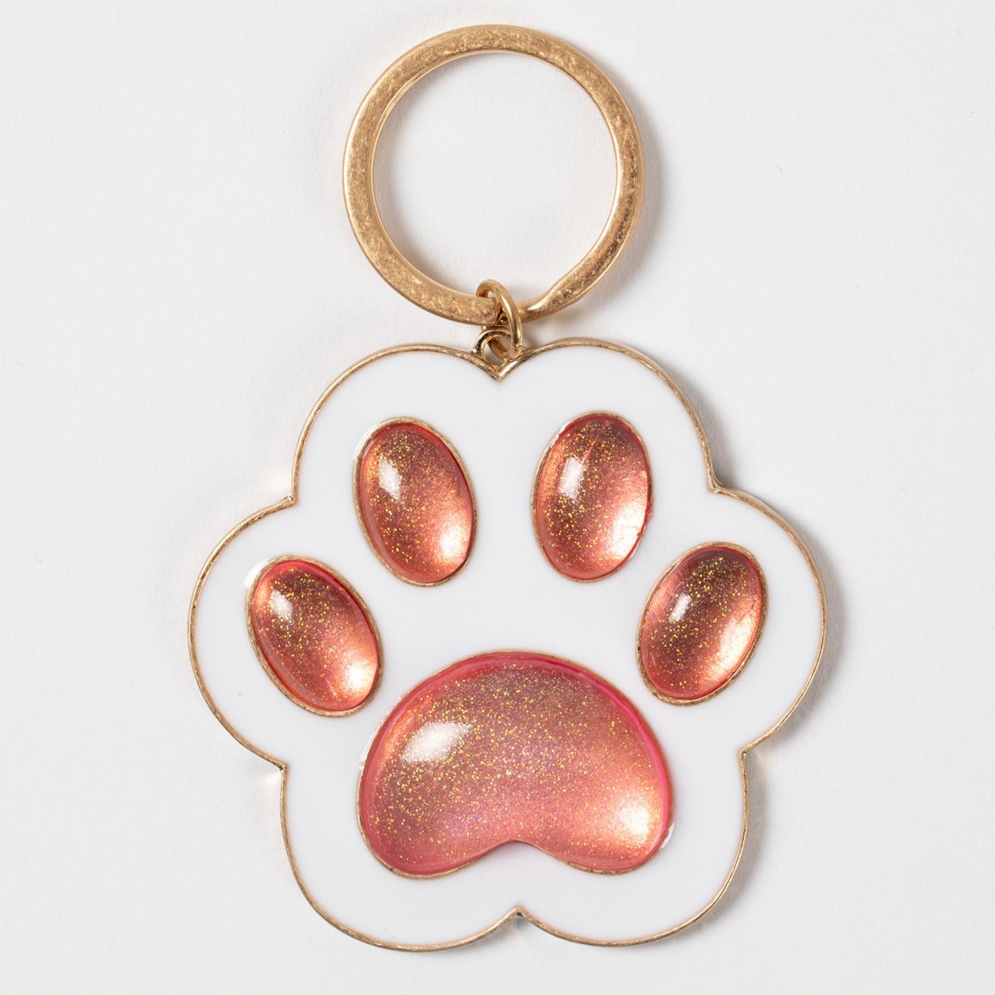 Premium Stay Pawsitive Paw Print Keychain - Ultimate Pet Lover's Accessory