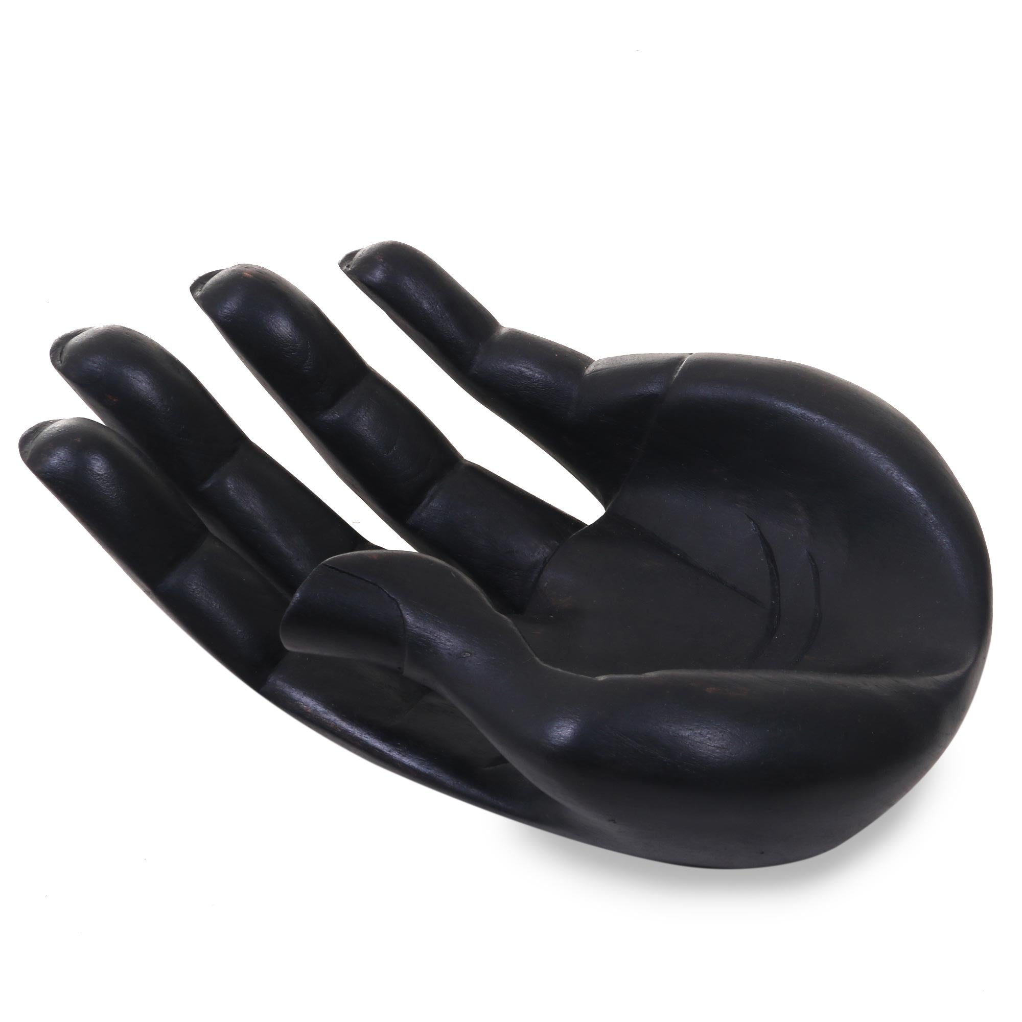 Premium Thankfulness Wooden Hand Sculpture - Handcrafted Catchall