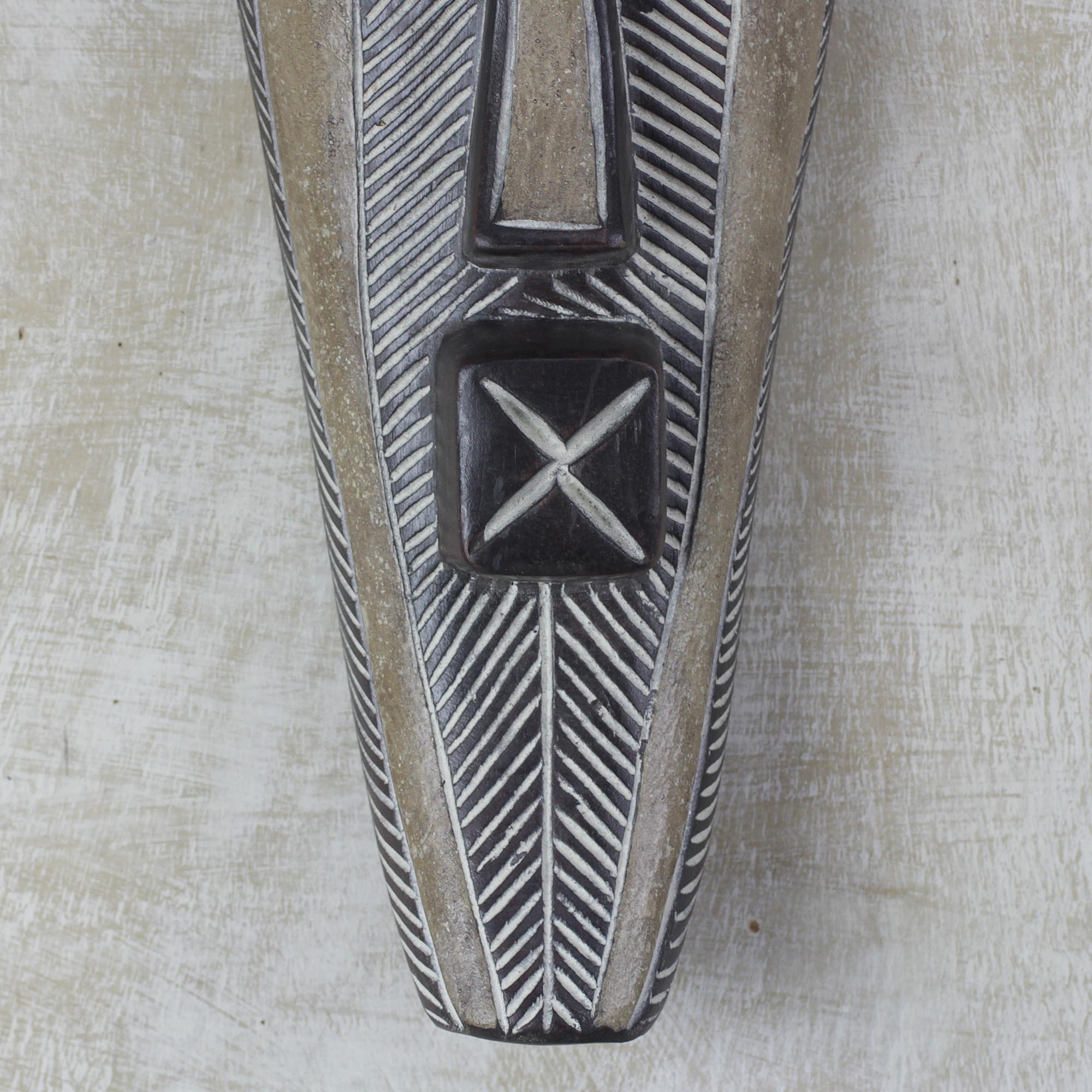 Premium Hand-Carved Songye Man African Sese Wood Wall Mask - Authentic Tribal Art