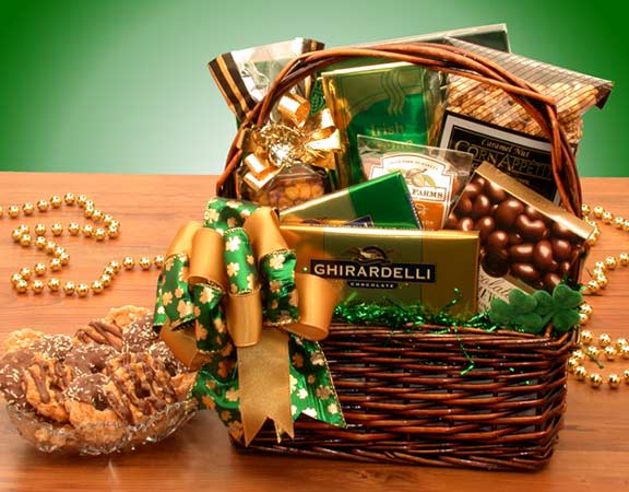Premium St. Patrick's Day Gourmet Treats Basket - Ultimate Irish Delights