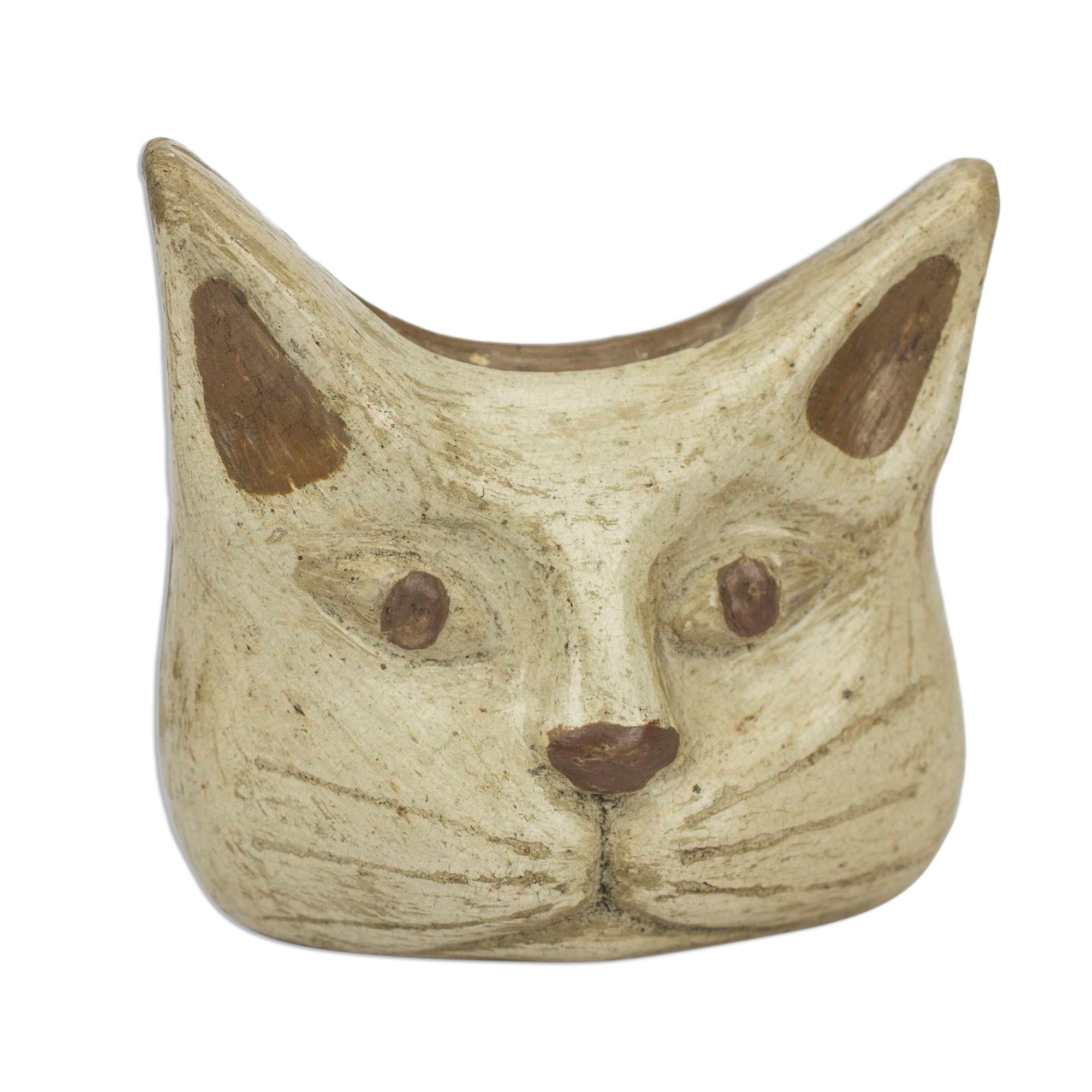 Premium Owl & Cat Burnished Clay Incense Holder – Handcrafted in Mexico