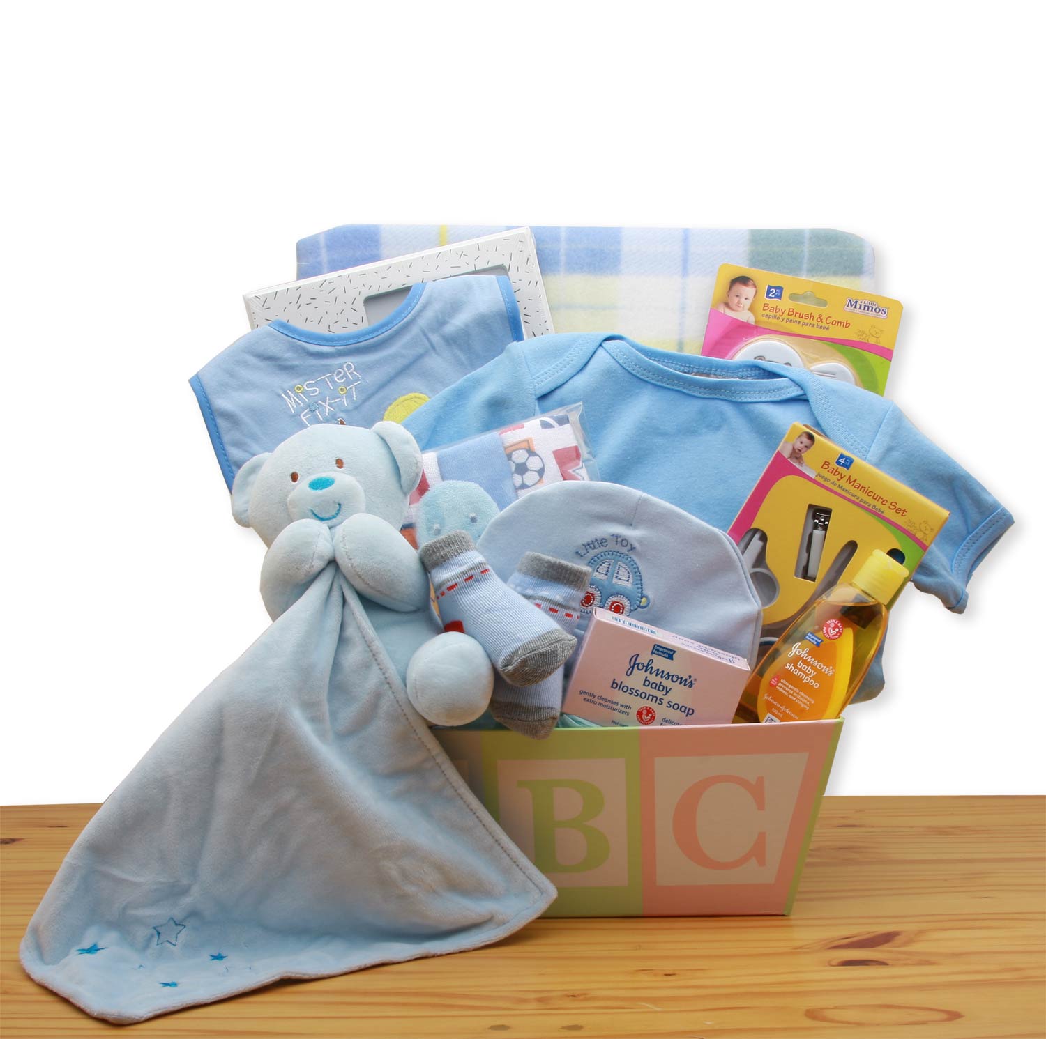 Ultimate New Baby Gift Basket - Premium Blue Edition