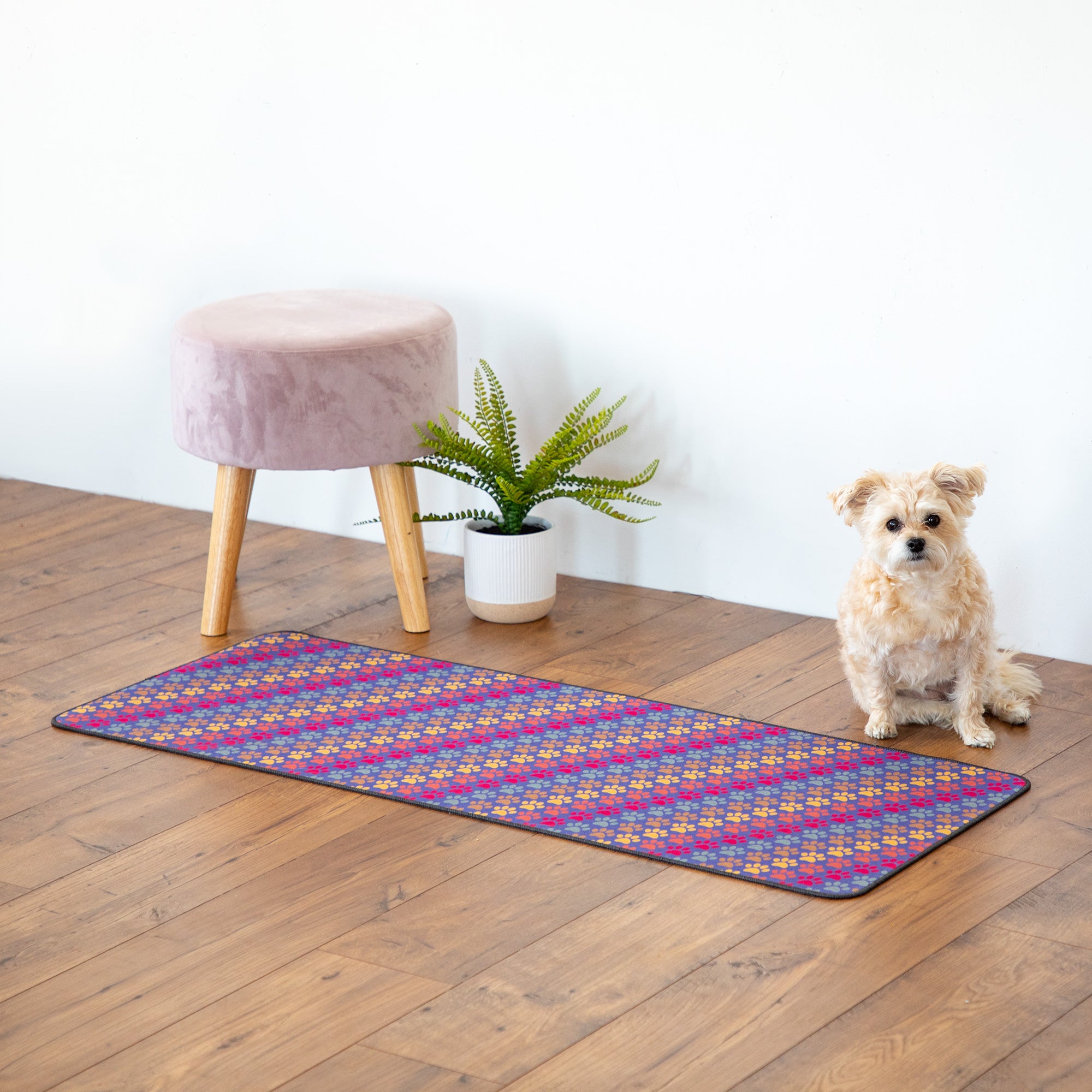 Premium Diagonal Paws Floor Runner - Ultimate Style & Safety