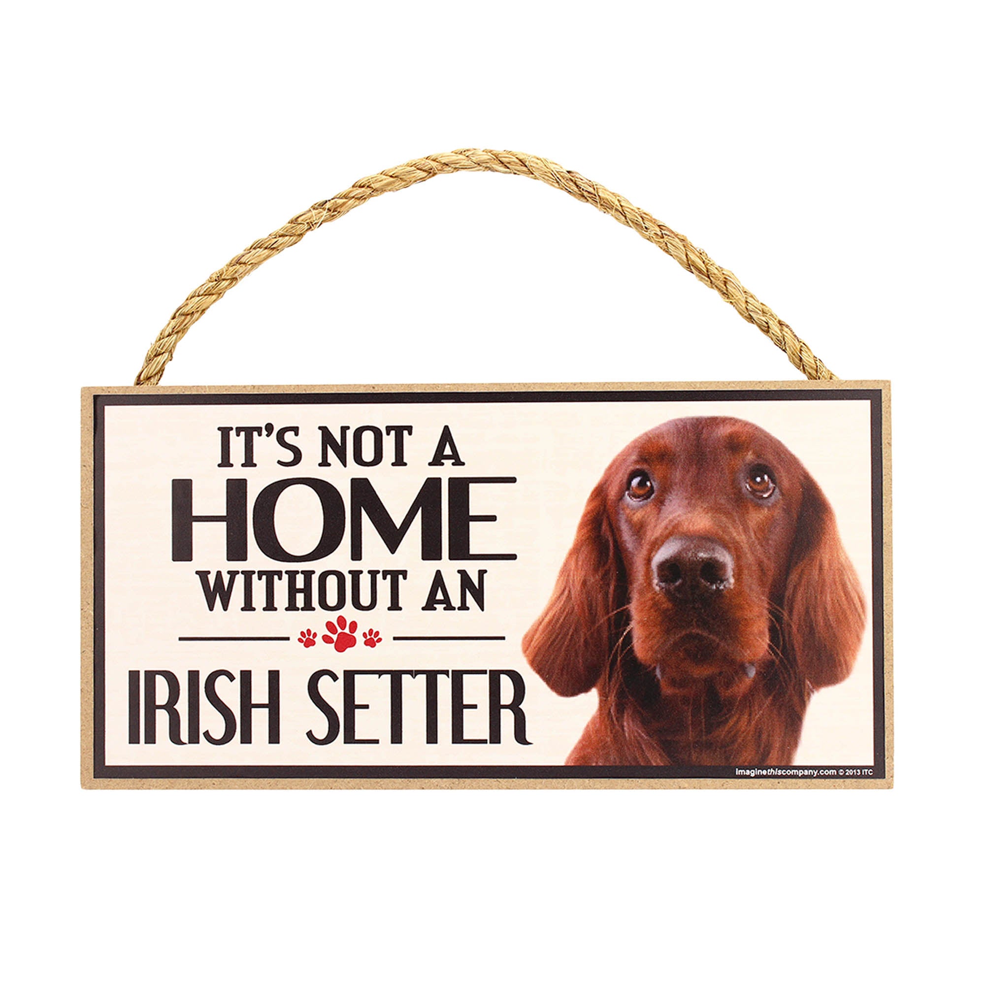 Premium Rustic Dog Lover Sign - 'Home is Where the Dog Is'