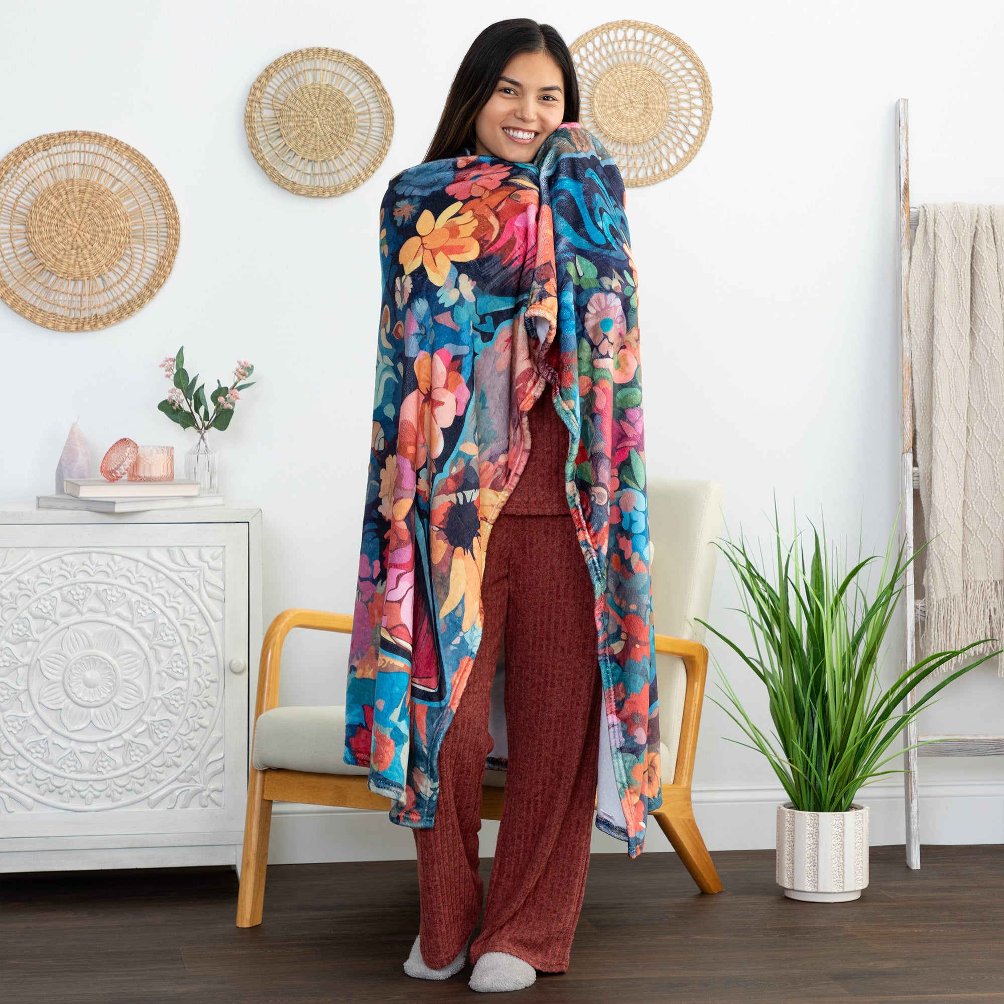 Premium Bohemian Cat Throw Blanket - Ultimate Comfort for Cat Lovers