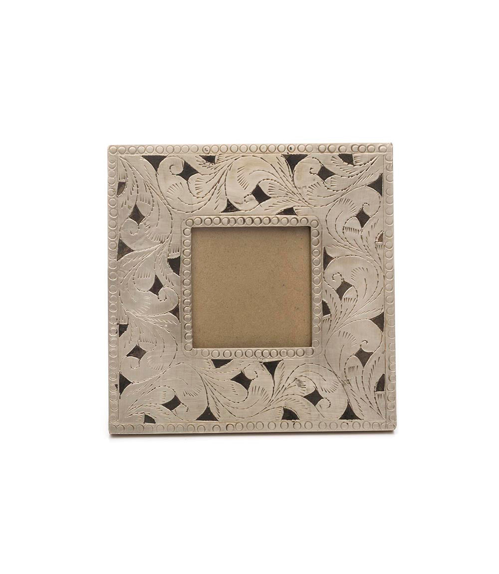 Premium Silver Plumes Artisan Frame