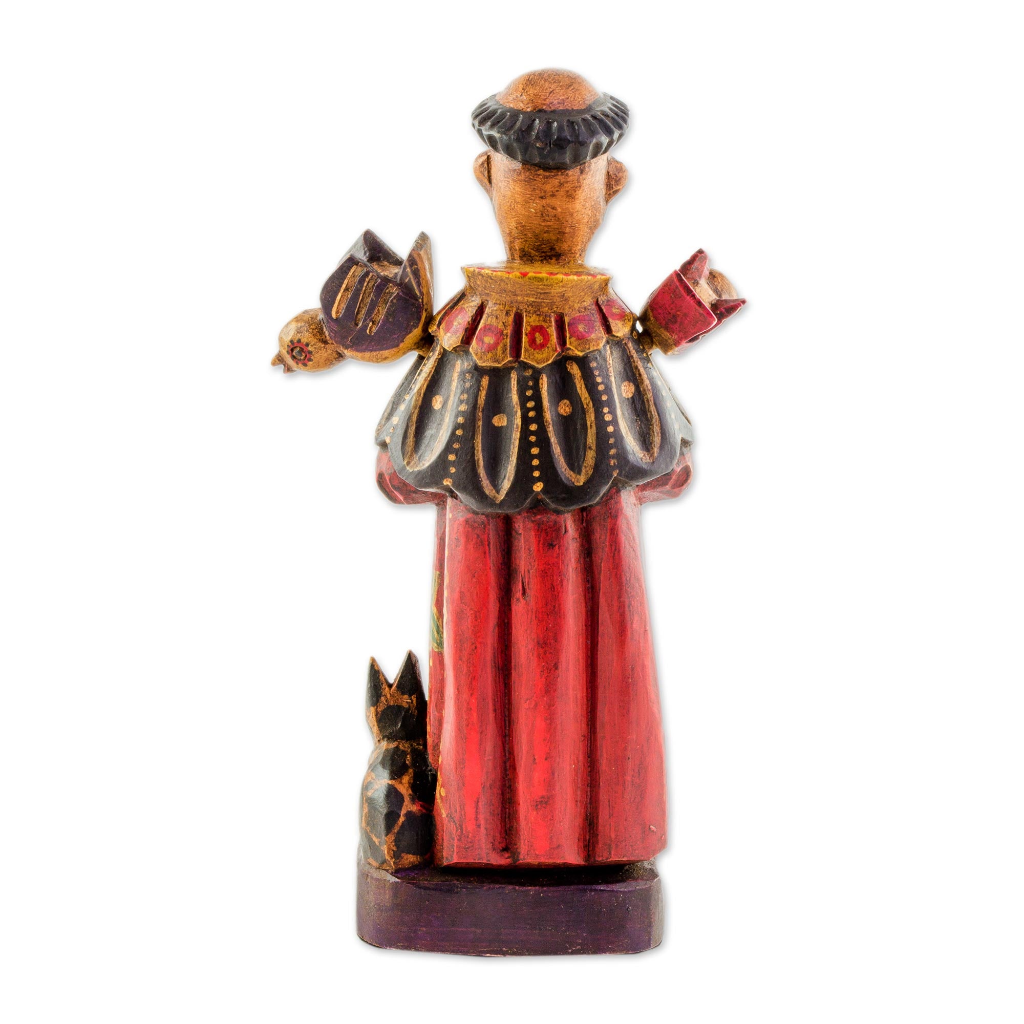 Premium Hand-Painted Saint Francis Statuette with Removable Birds