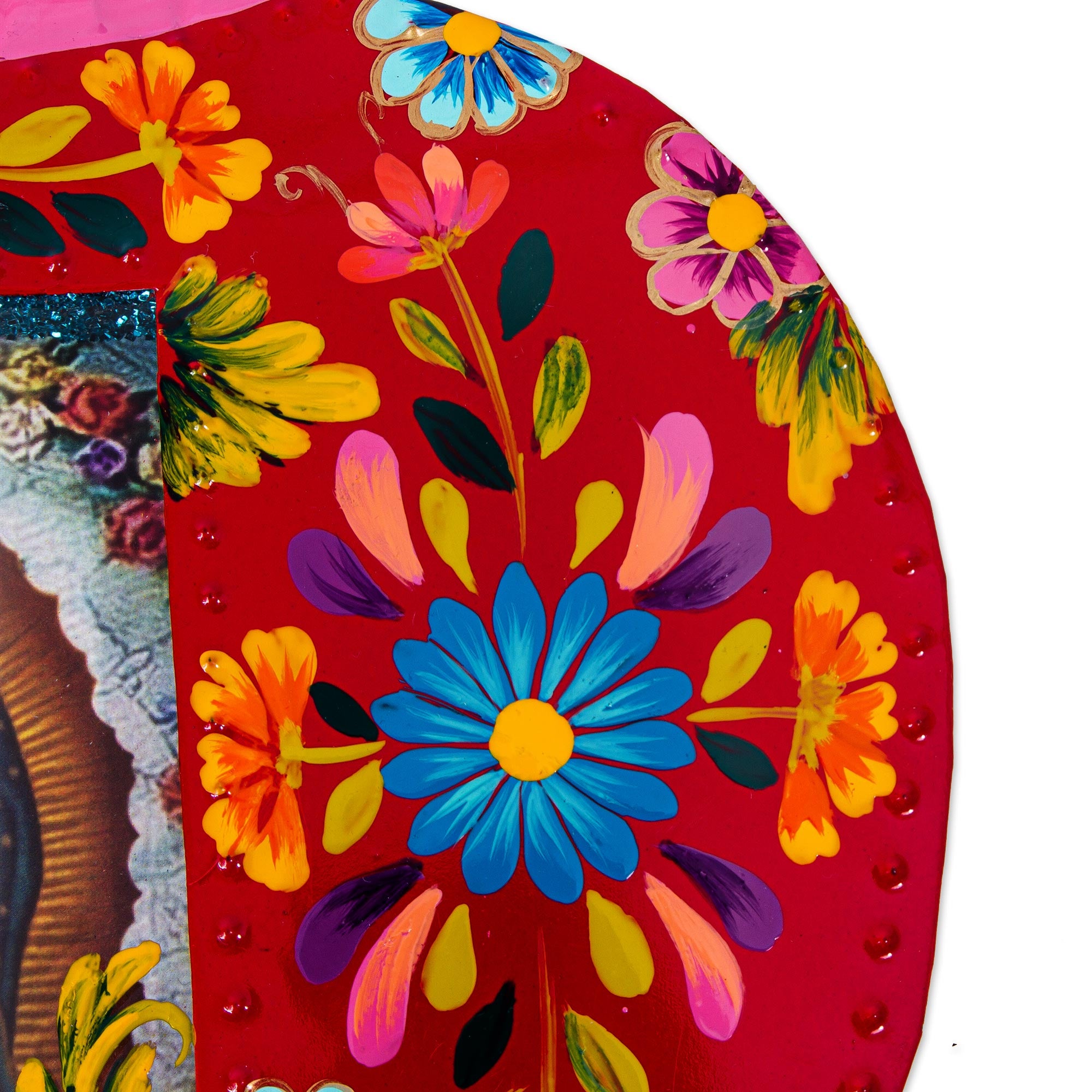 Premium Handcrafted Virgin of Guadalupe Heart Plaque & Photo Frame – Sacred Art for Your Home