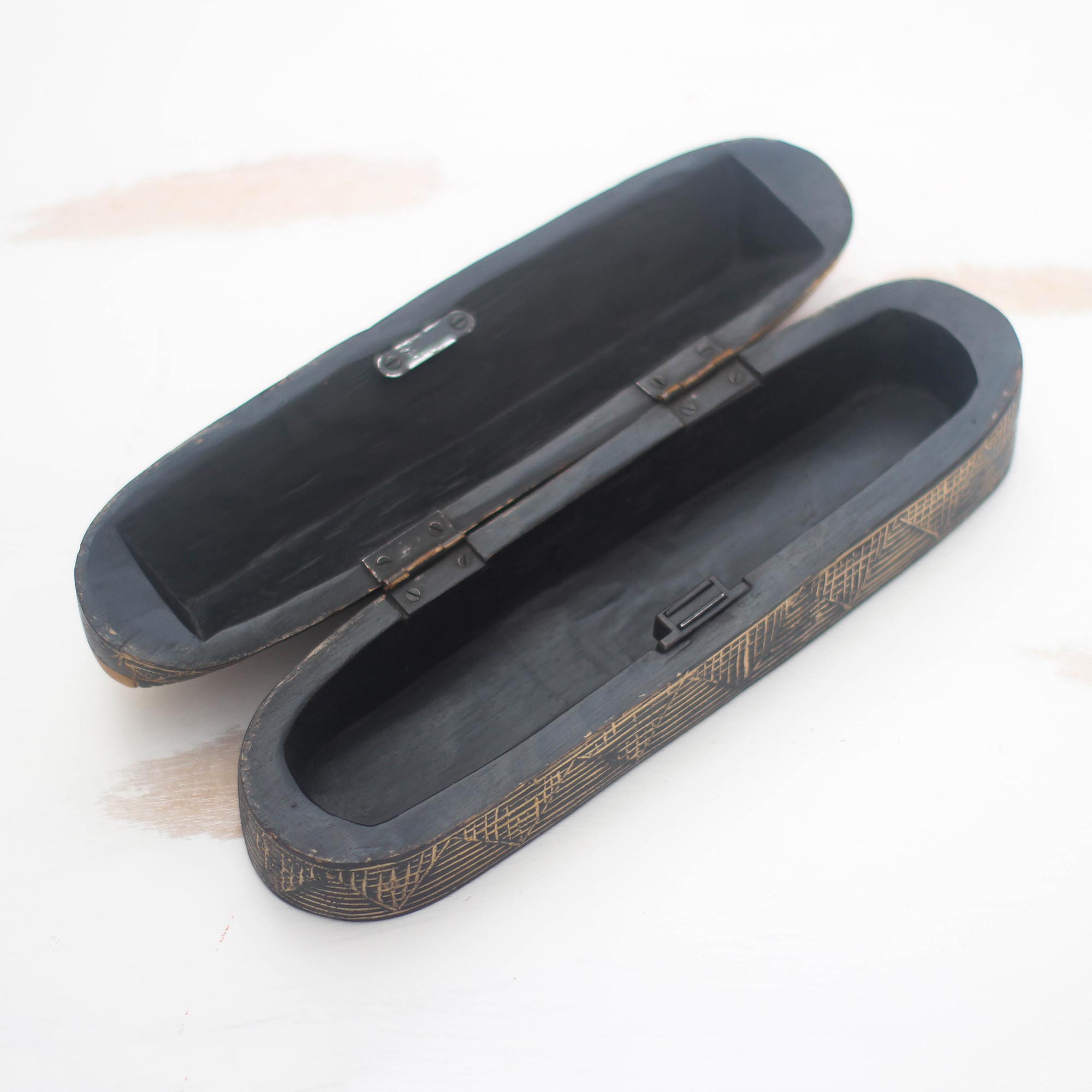 Premium African Mask Wooden Decorative Box - Handcrafted by Joseph Boateng