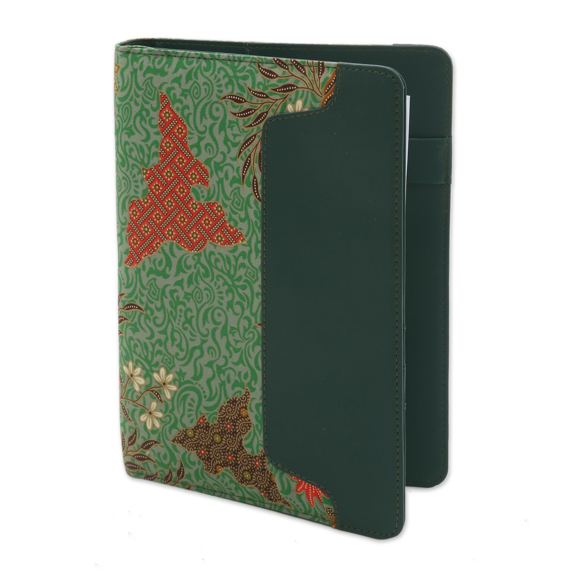 Premium Handmade Batik Cotton Planner - Writer's Eden Blue Edition