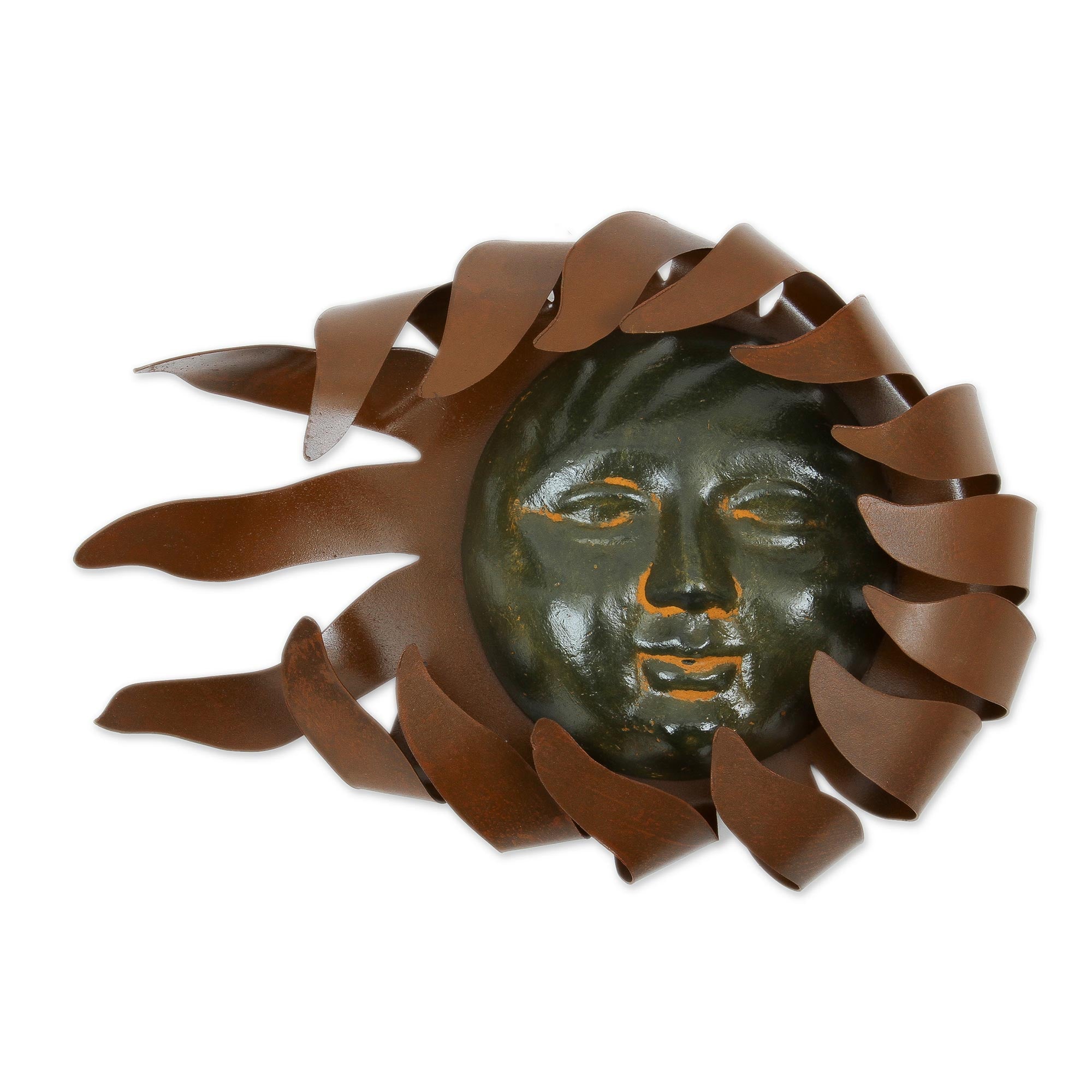 Premium Solar Wind Sun & Moon Iron & Ceramic Wall Art