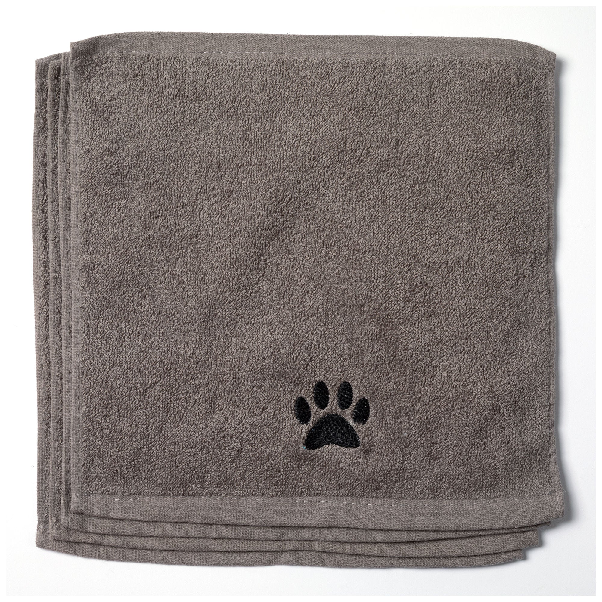 Premium Embroidered Paw Wash Cloth Set - Upgrade Your Bathroom Essentials