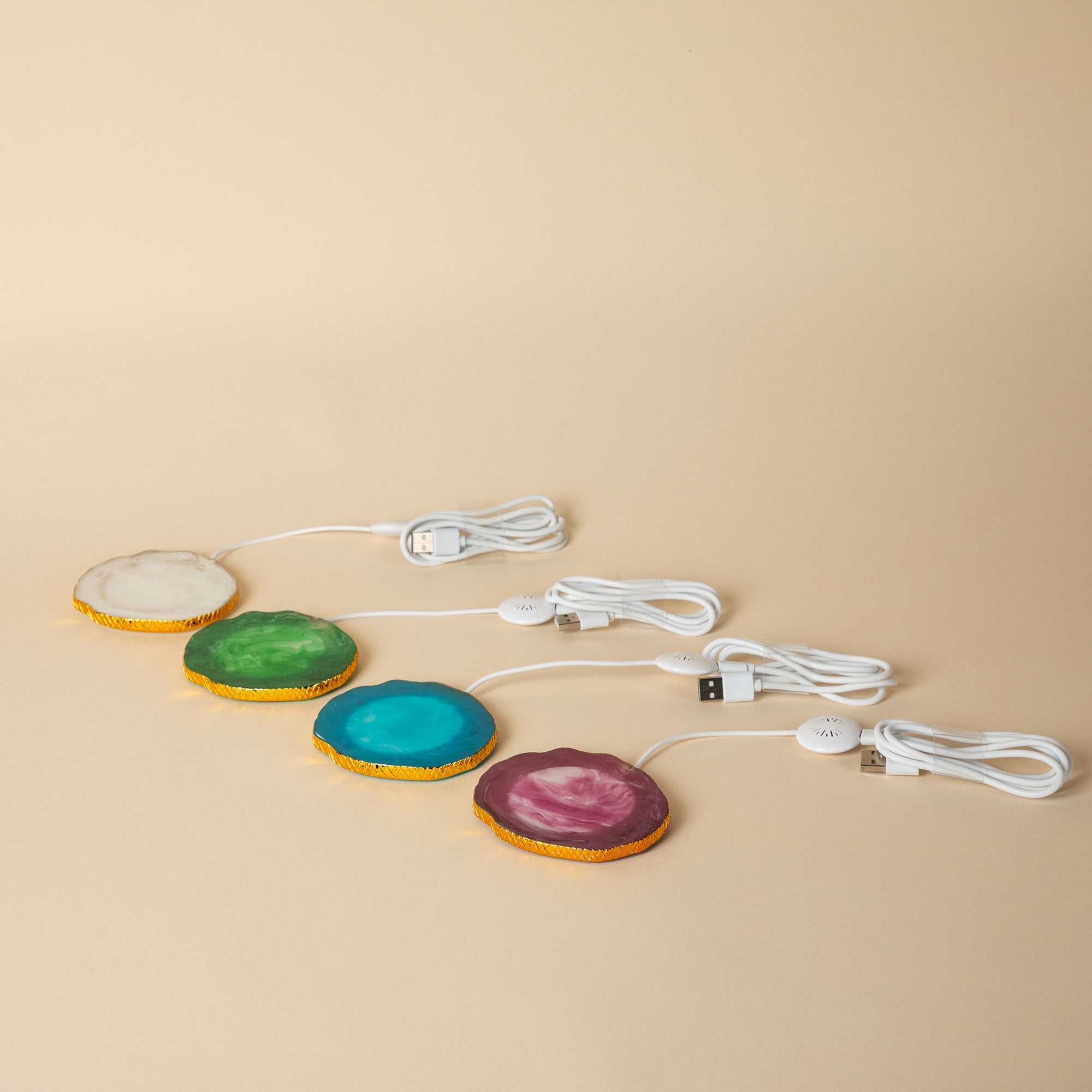 Premium Wireless Charging Agate Crystal Pad - Ultimate Style & Fast Charge
