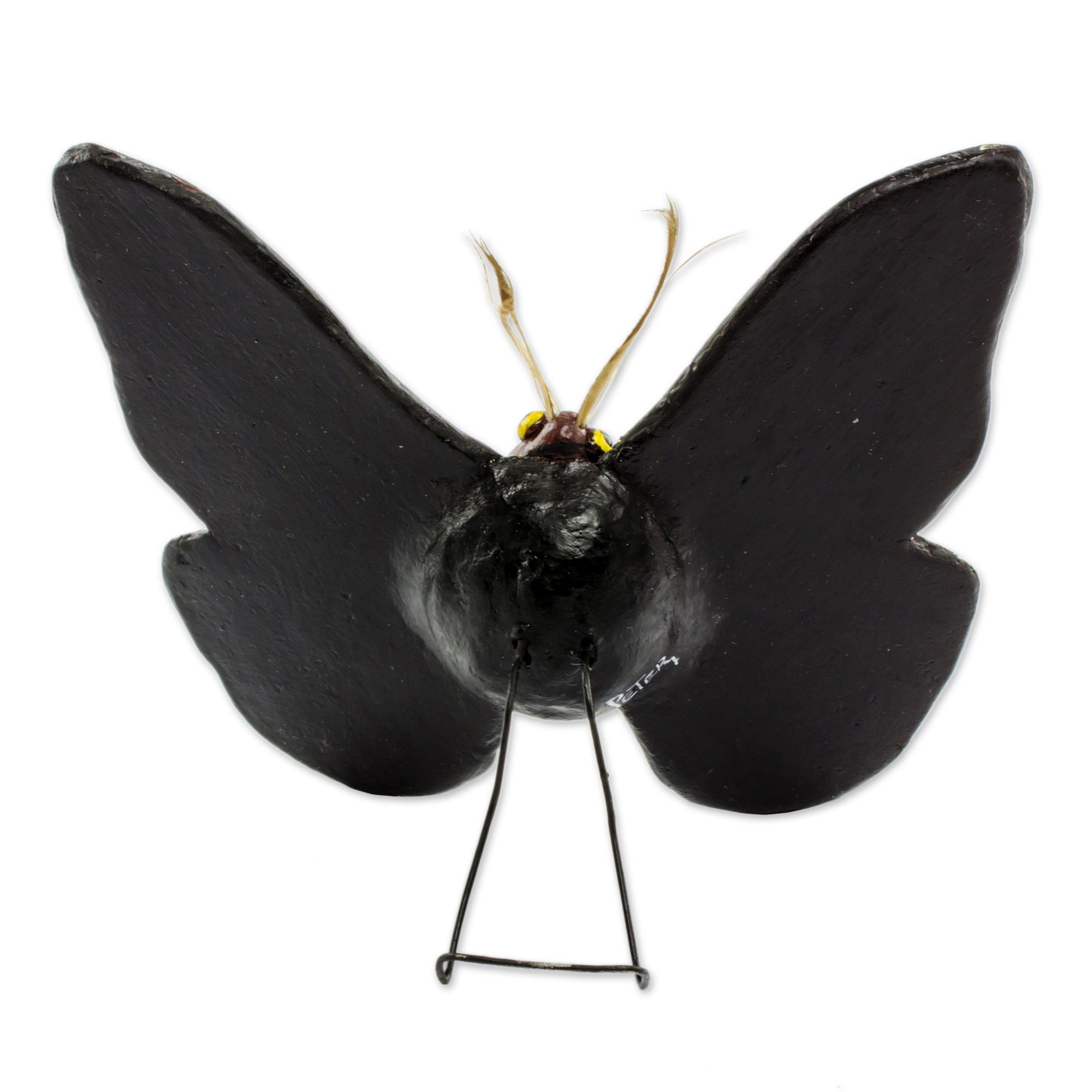 Premium Handcrafted False Sphinx Moth Ceramic Sculpture – Nature-Inspired Wall Art